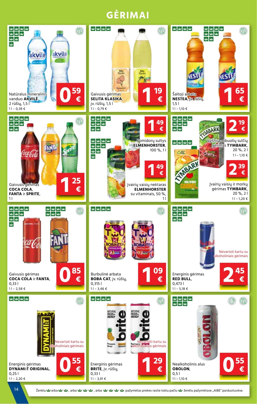 Naujas AIBĖ akcijų ir nuolaidų leidinys Nr. 5 nuo 2026.03.05 iki 2026.03.17 - 14