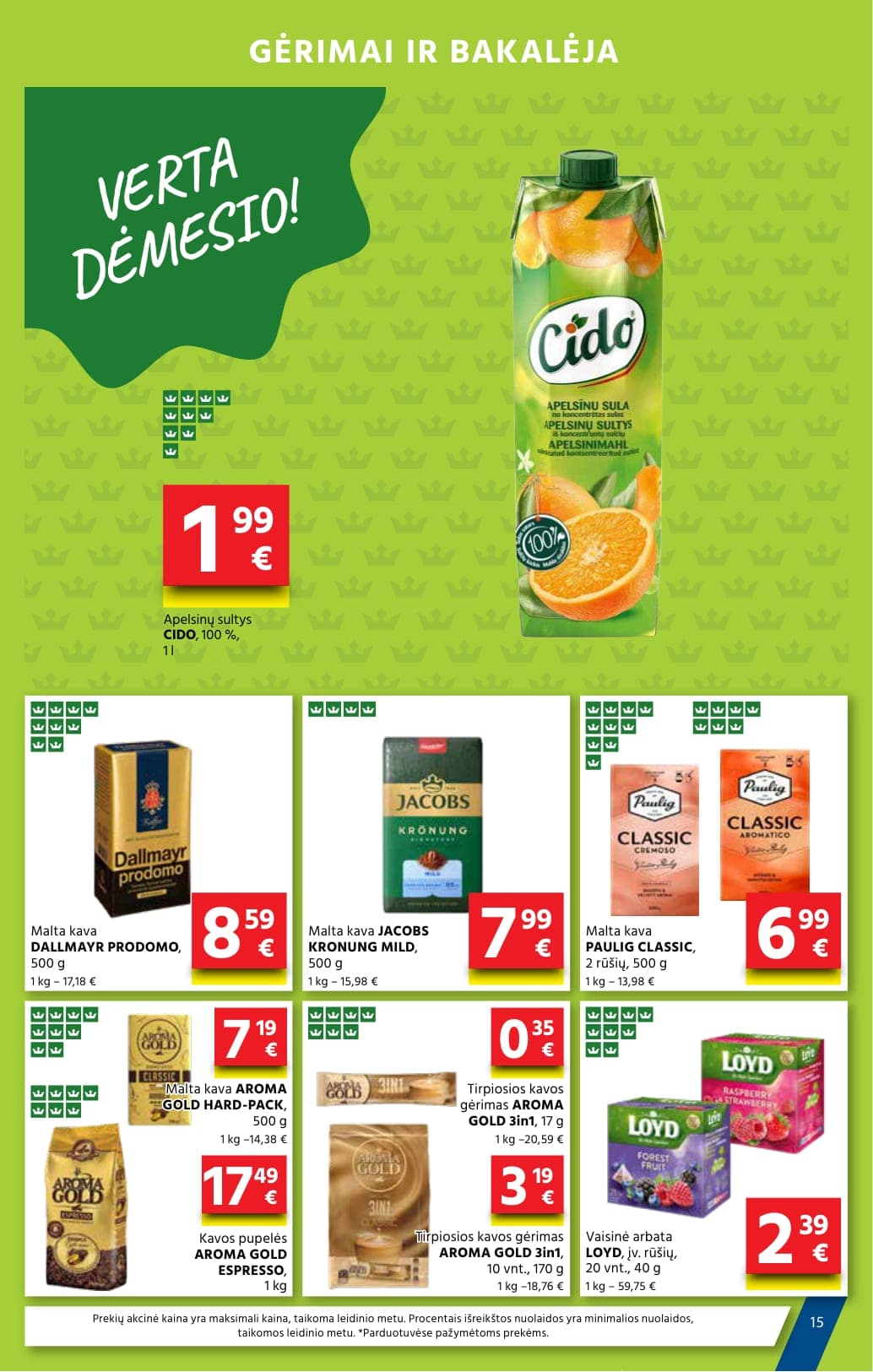 Naujas AIBĖ akcijų ir nuolaidų leidinys Nr. 5 nuo 2026.03.05 iki 2026.03.17 - 15