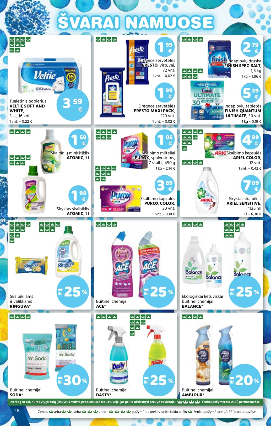 Naujas AIBĖ akcijų ir nuolaidų leidinys Nr. 5 nuo 2026.03.05 iki 2026.03.17 - 18