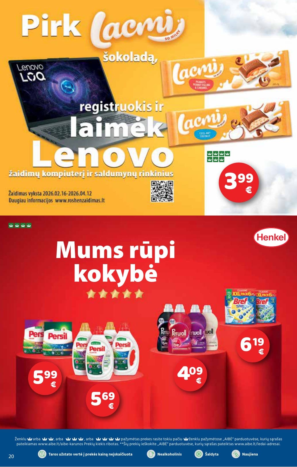 Naujas AIBĖ akcijų ir nuolaidų leidinys Nr. 5 nuo 2026.03.05 iki 2026.03.17 - 20