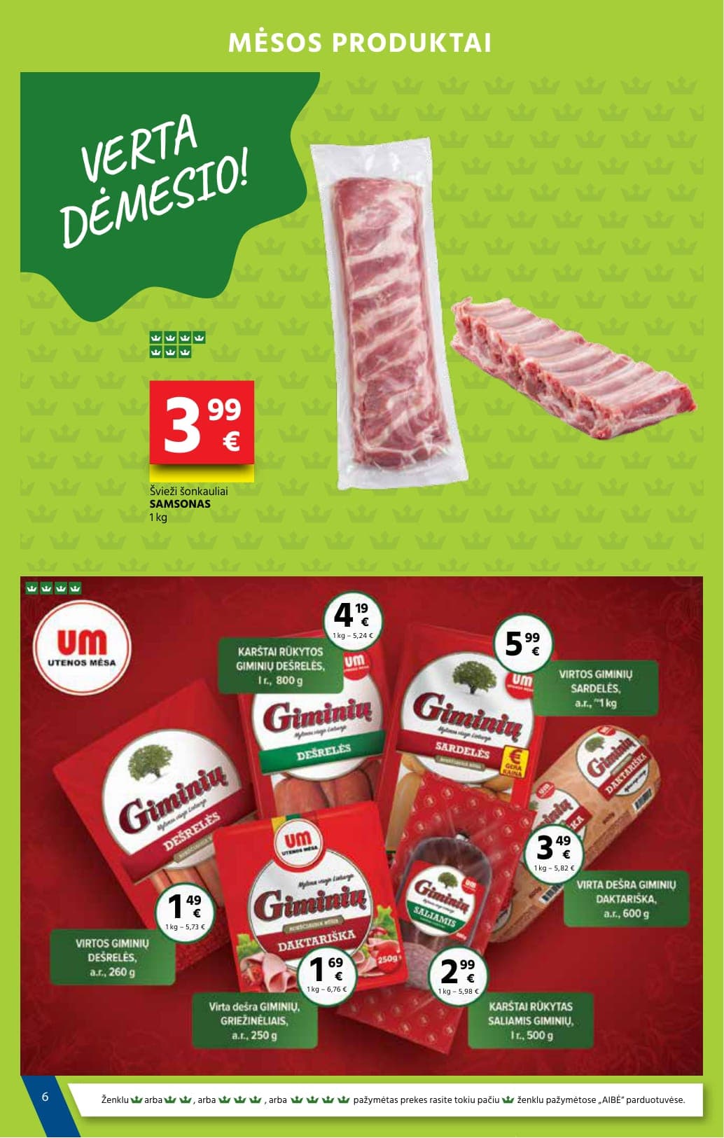 Naujas AIBĖ akcijų ir nuolaidų leidinys Nr. 5 nuo 2026.03.05 iki 2026.03.17 - 6