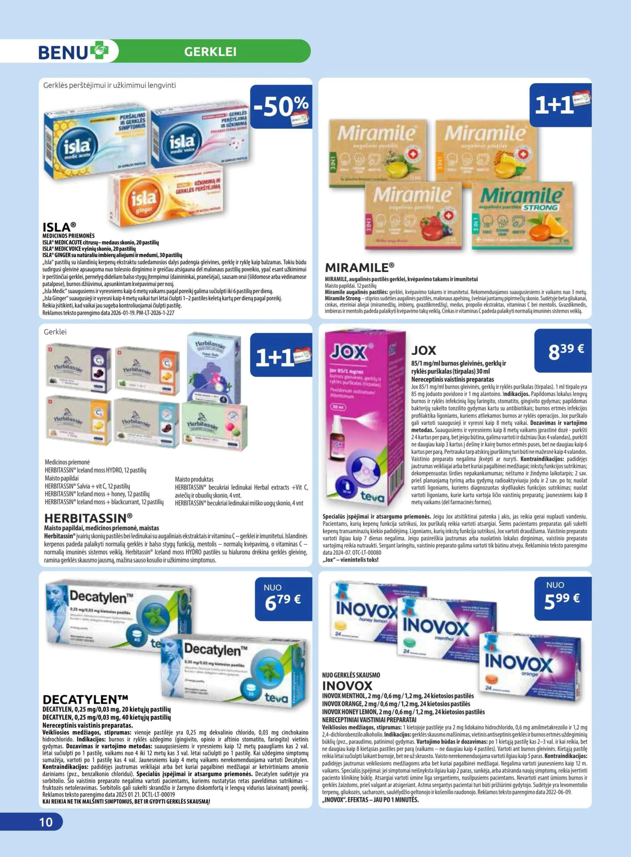 BENU VAISTINĖ akcijų ir nuolaidų leidinys nuo 2026.02.01 iki 2026.02.28 - 10