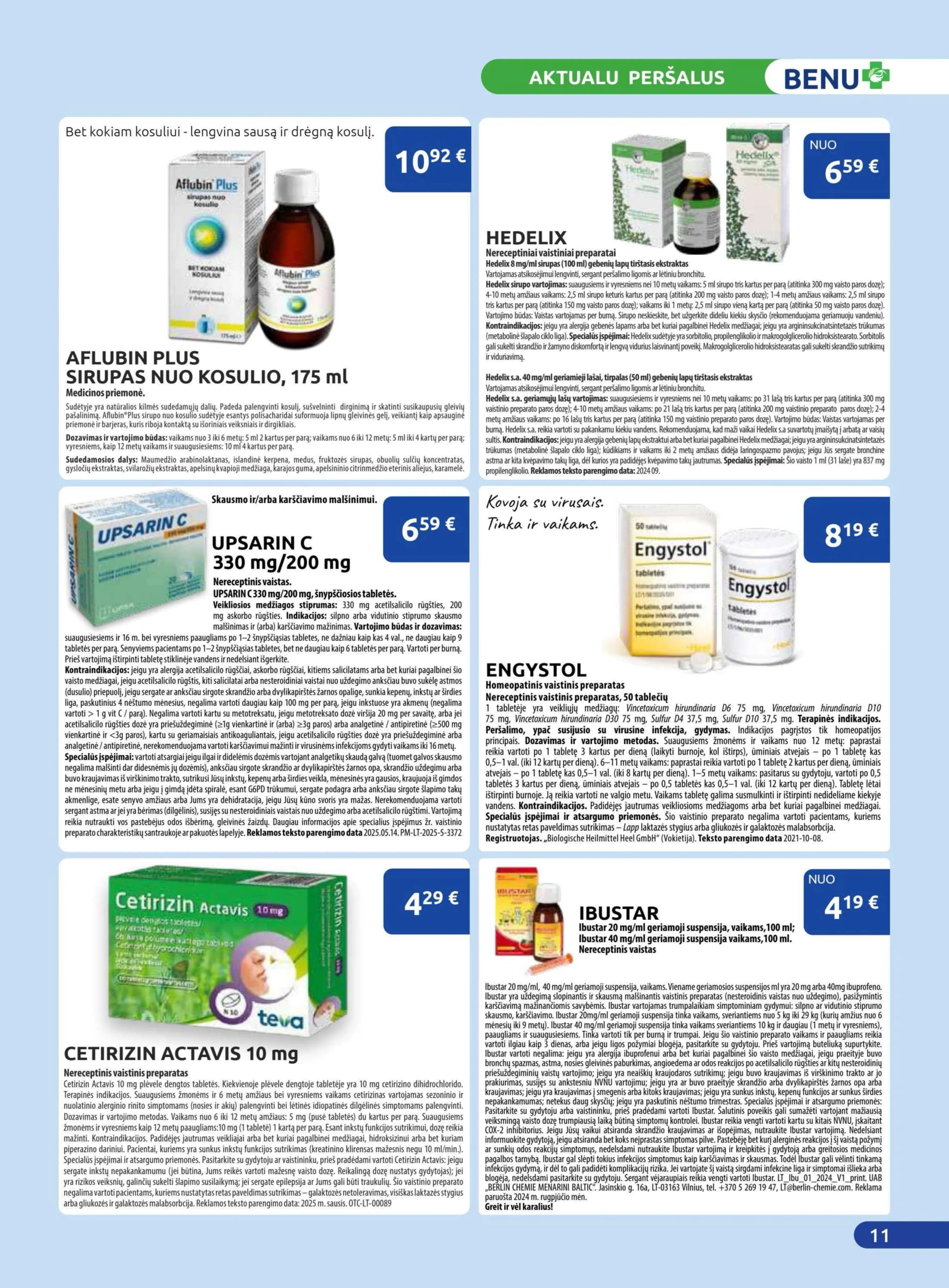 BENU VAISTINĖ akcijų ir nuolaidų leidinys nuo 2026.02.01 iki 2026.02.28 - 11