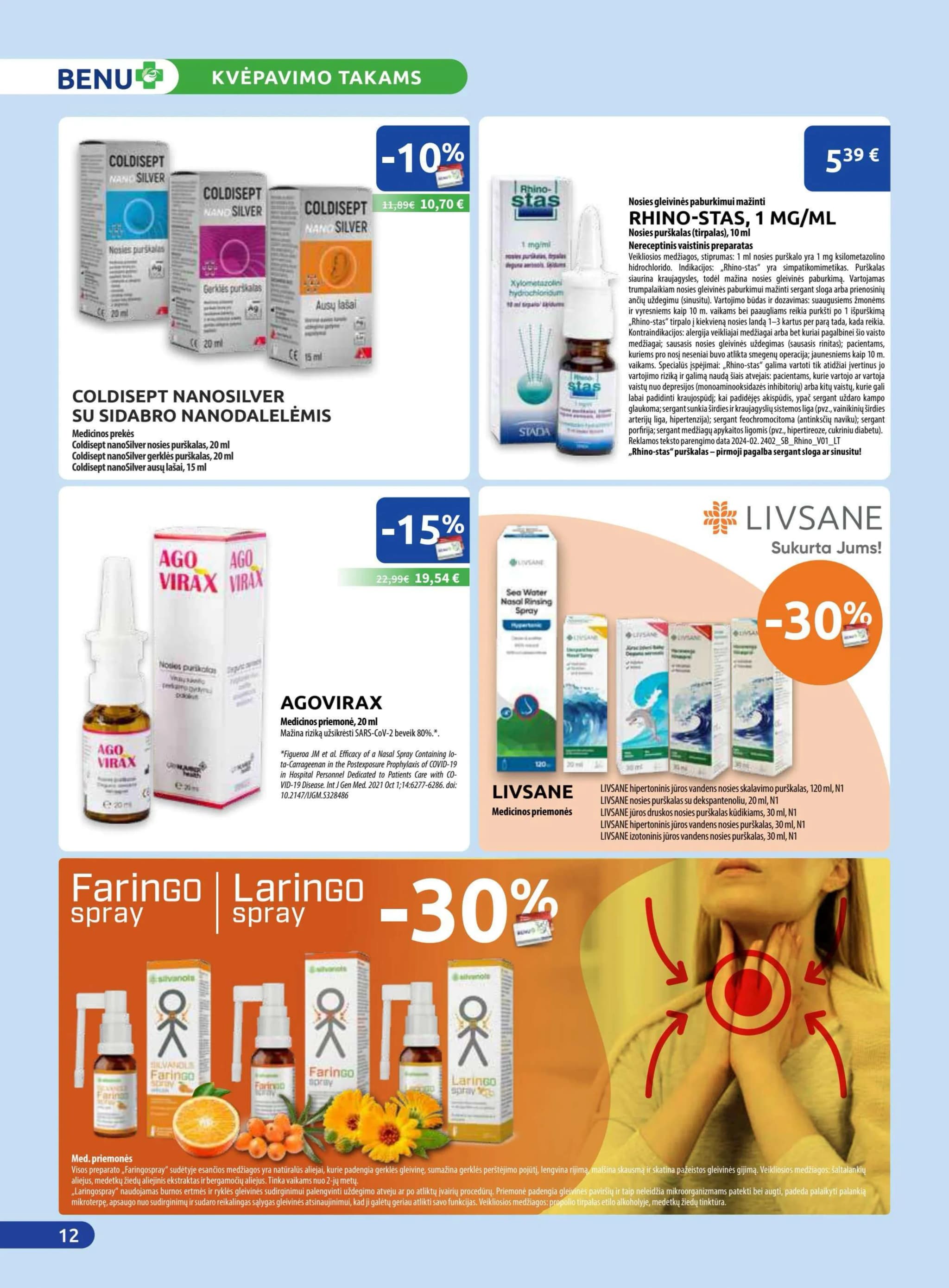 BENU VAISTINĖ akcijų ir nuolaidų leidinys nuo 2026.02.01 iki 2026.02.28 - 12