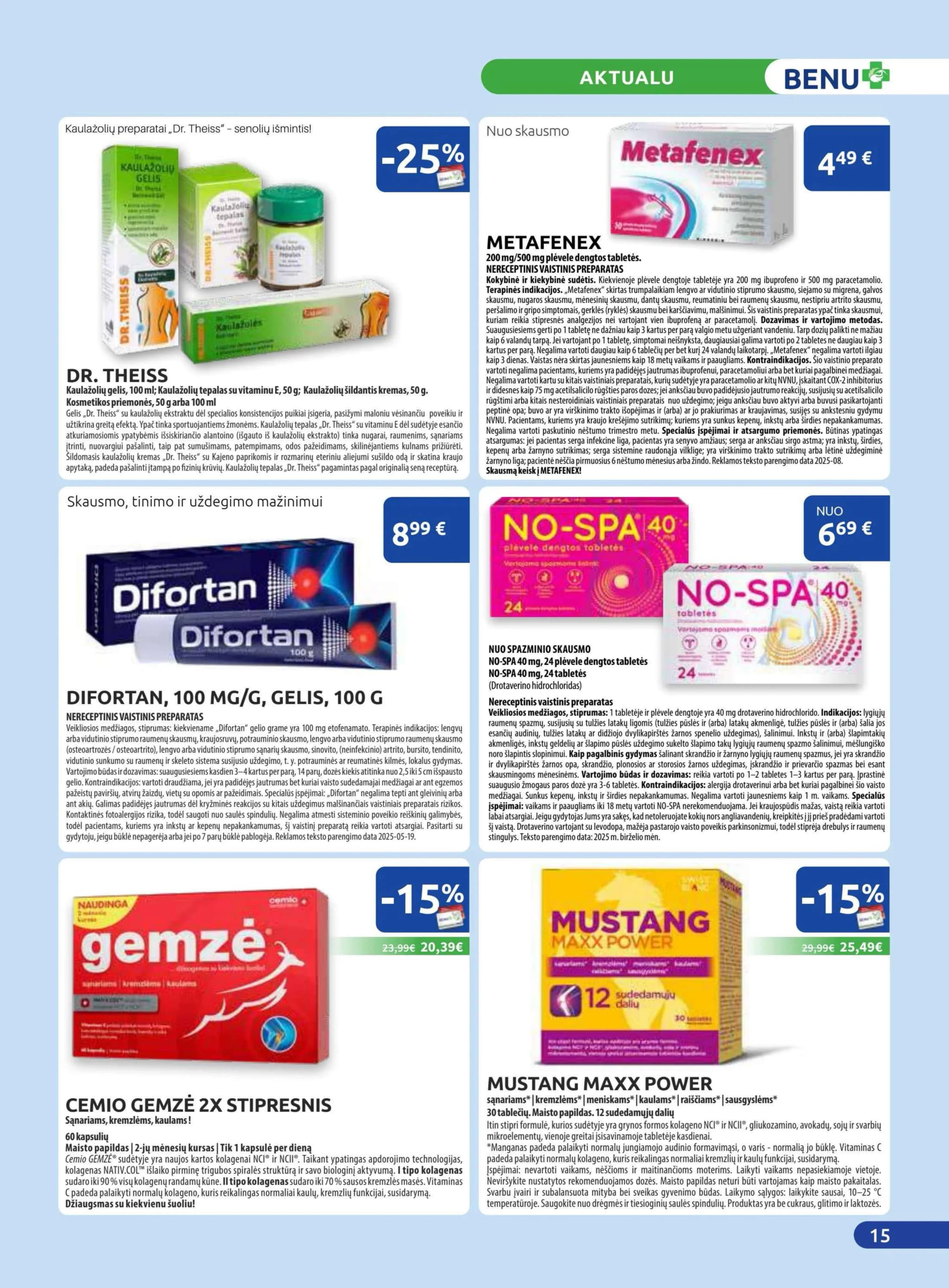 BENU VAISTINĖ akcijų ir nuolaidų leidinys nuo 2026.02.01 iki 2026.02.28 - 15
