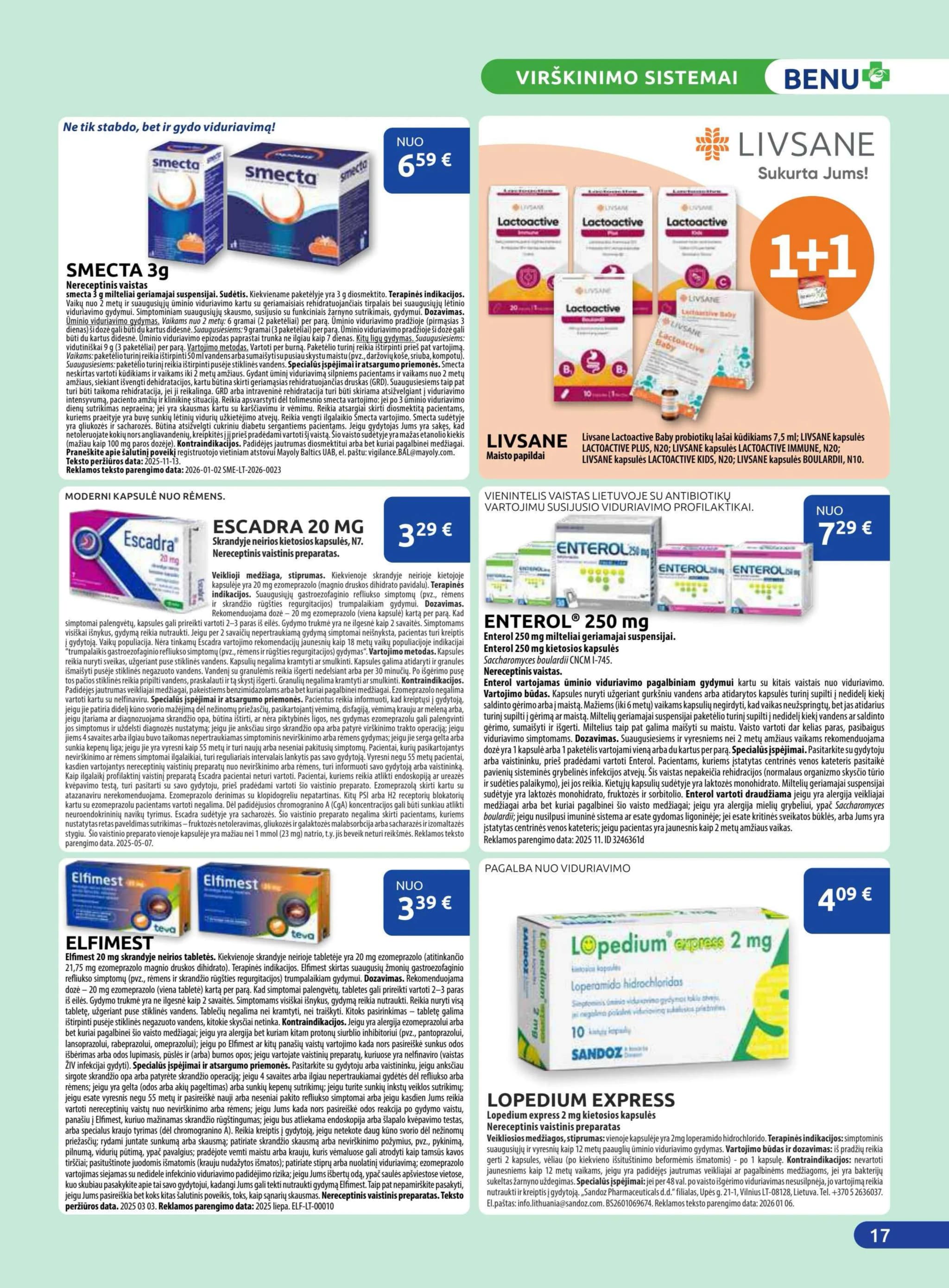 BENU VAISTINĖ akcijų ir nuolaidų leidinys nuo 2026.02.01 iki 2026.02.28 - 17