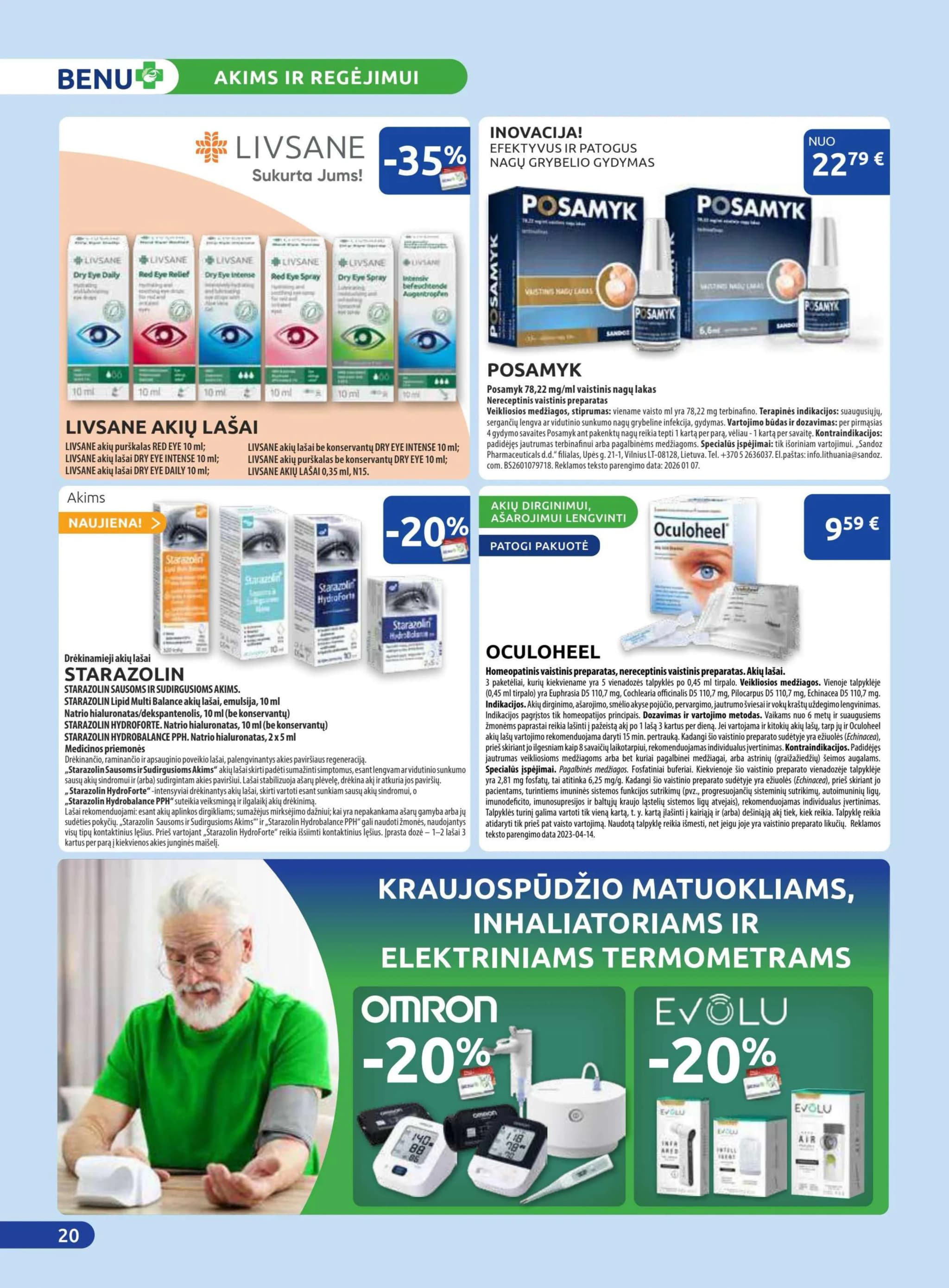 BENU VAISTINĖ akcijų ir nuolaidų leidinys nuo 2026.02.01 iki 2026.02.28 - 20