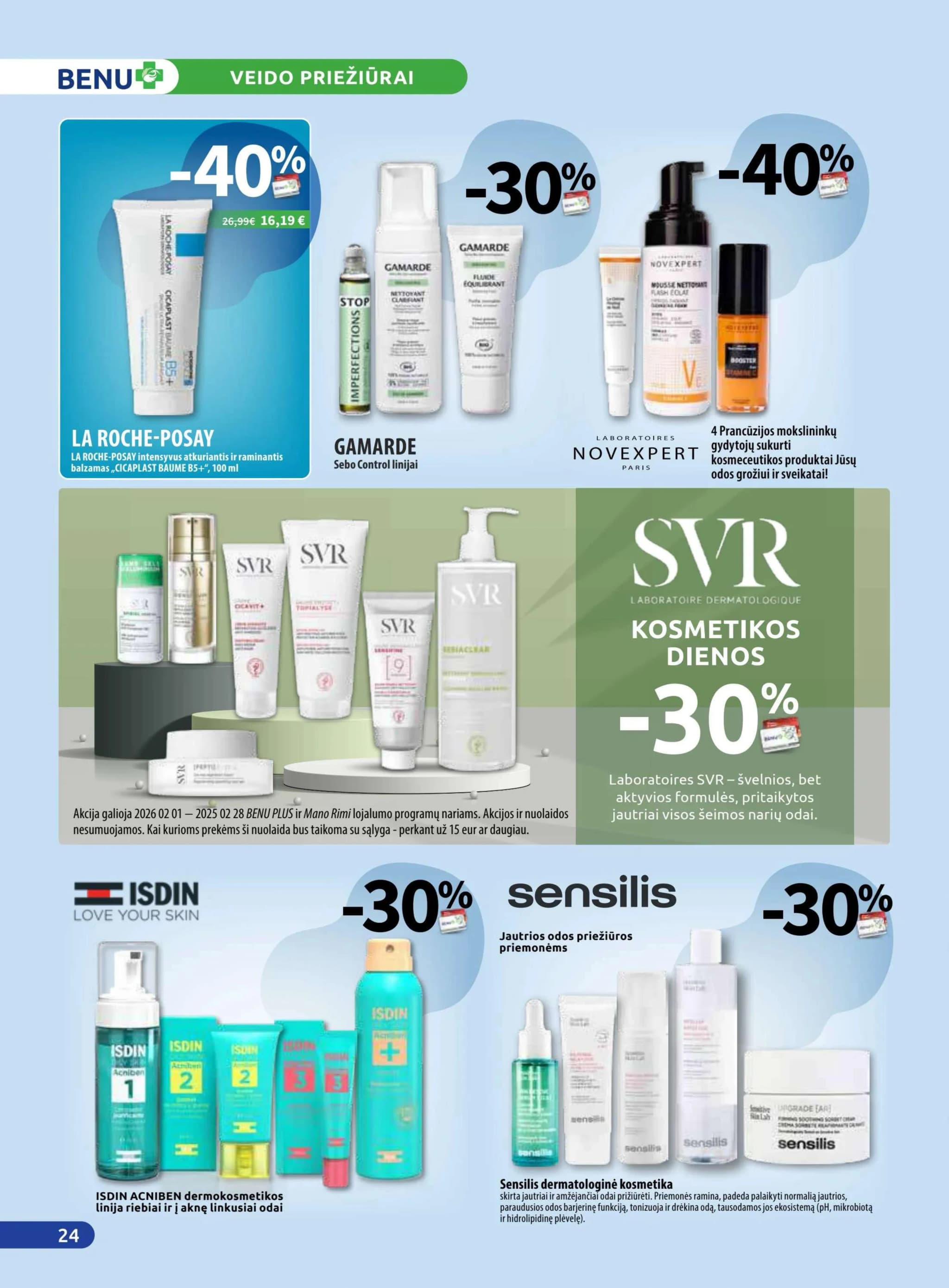 BENU VAISTINĖ akcijų ir nuolaidų leidinys nuo 2026.02.01 iki 2026.02.28 - 24