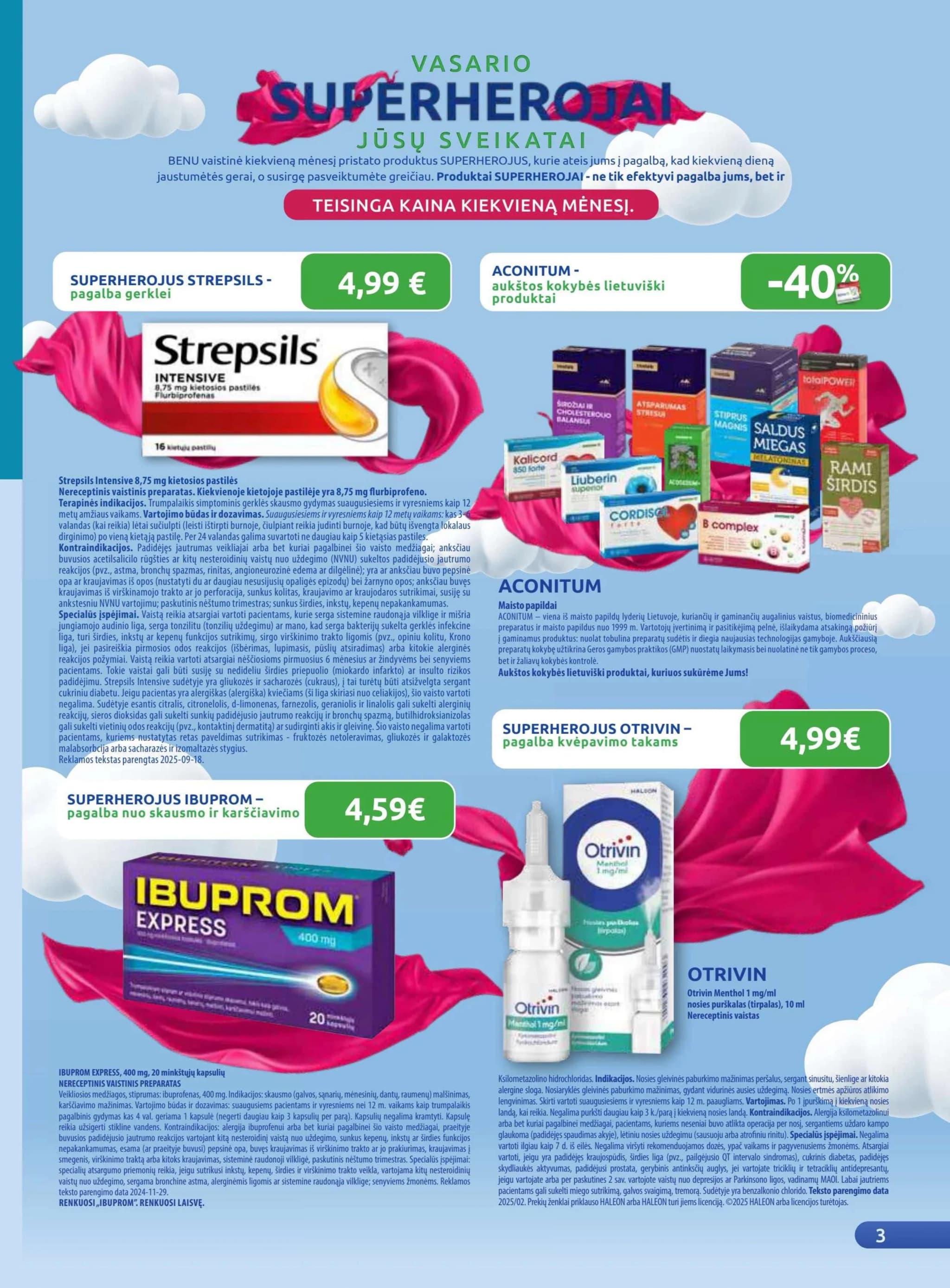BENU VAISTINĖ akcijų ir nuolaidų leidinys nuo 2026.02.01 iki 2026.02.28 - 3
