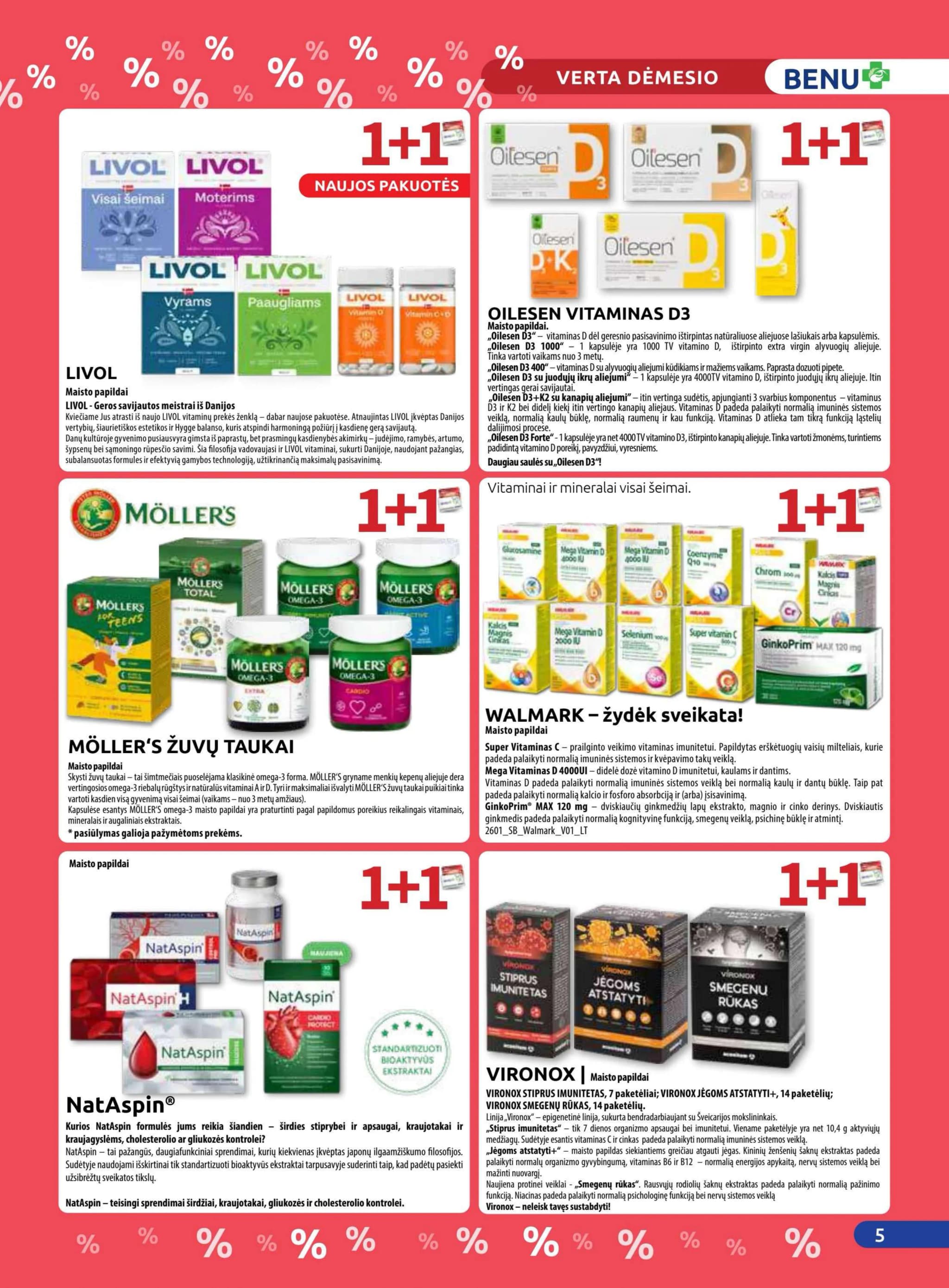 BENU VAISTINĖ akcijų ir nuolaidų leidinys nuo 2026.02.01 iki 2026.02.28 - 5
