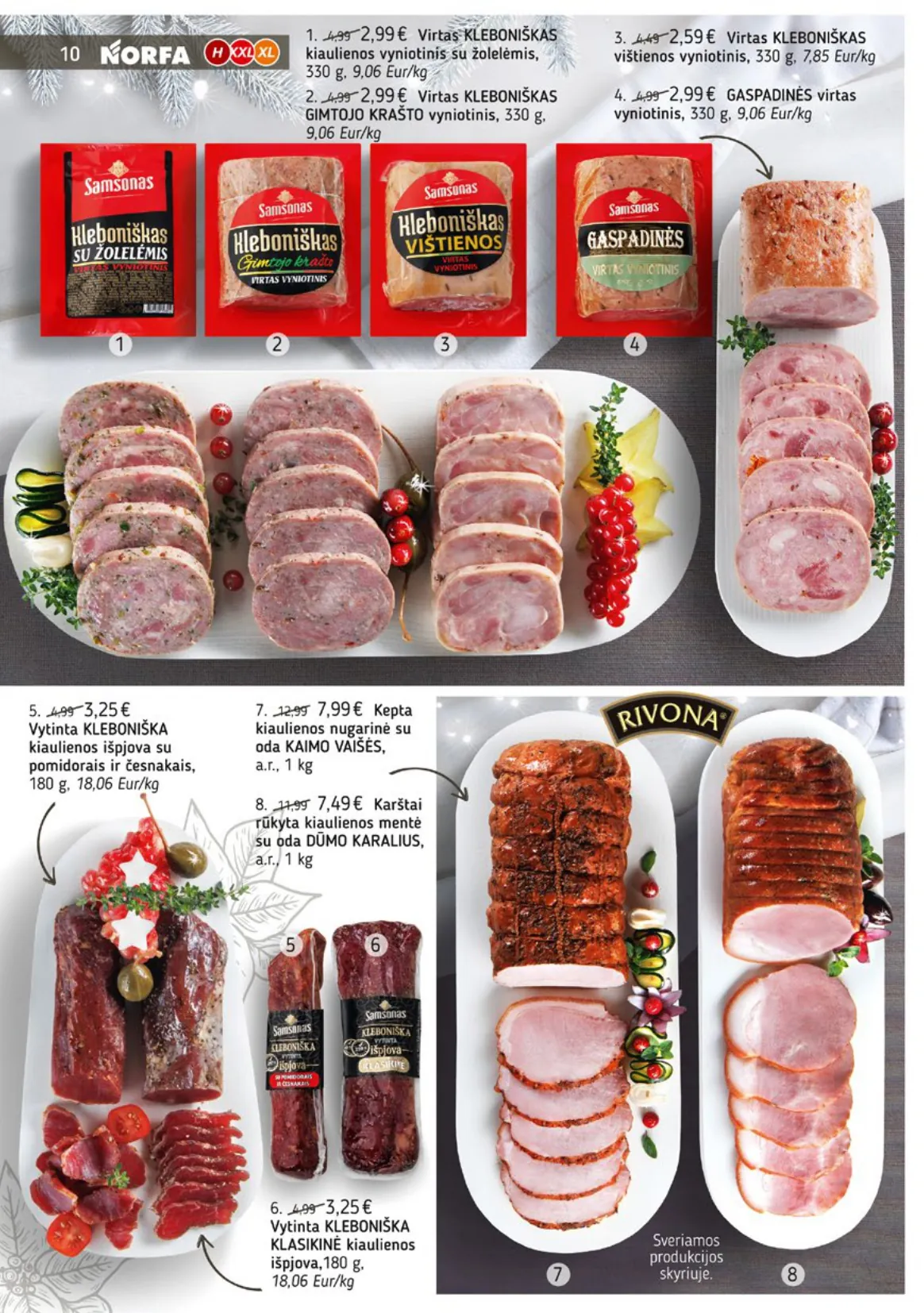 NORFA šventinis akcijų ir nuolaidų leidinys "Parsineškite namo kalėdas" nuo 2025.12.09 iki 2026.01.05 - 10