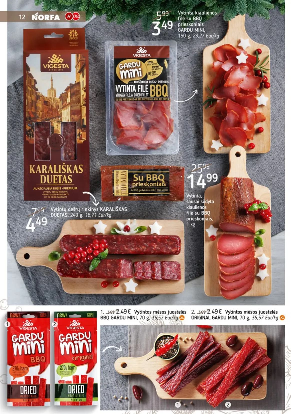 NORFA šventinis akcijų ir nuolaidų leidinys "Parsineškite namo kalėdas" nuo 2025.12.09 iki 2026.01.05 - 12