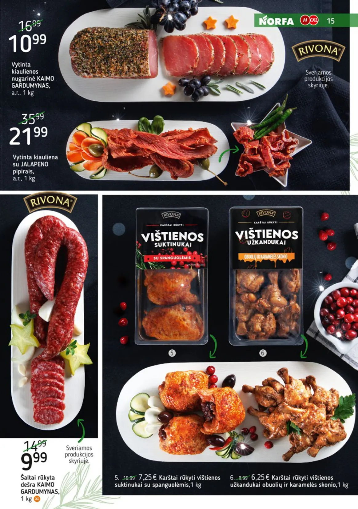 NORFA šventinis akcijų ir nuolaidų leidinys "Parsineškite namo kalėdas" nuo 2025.12.09 iki 2026.01.05 - 15