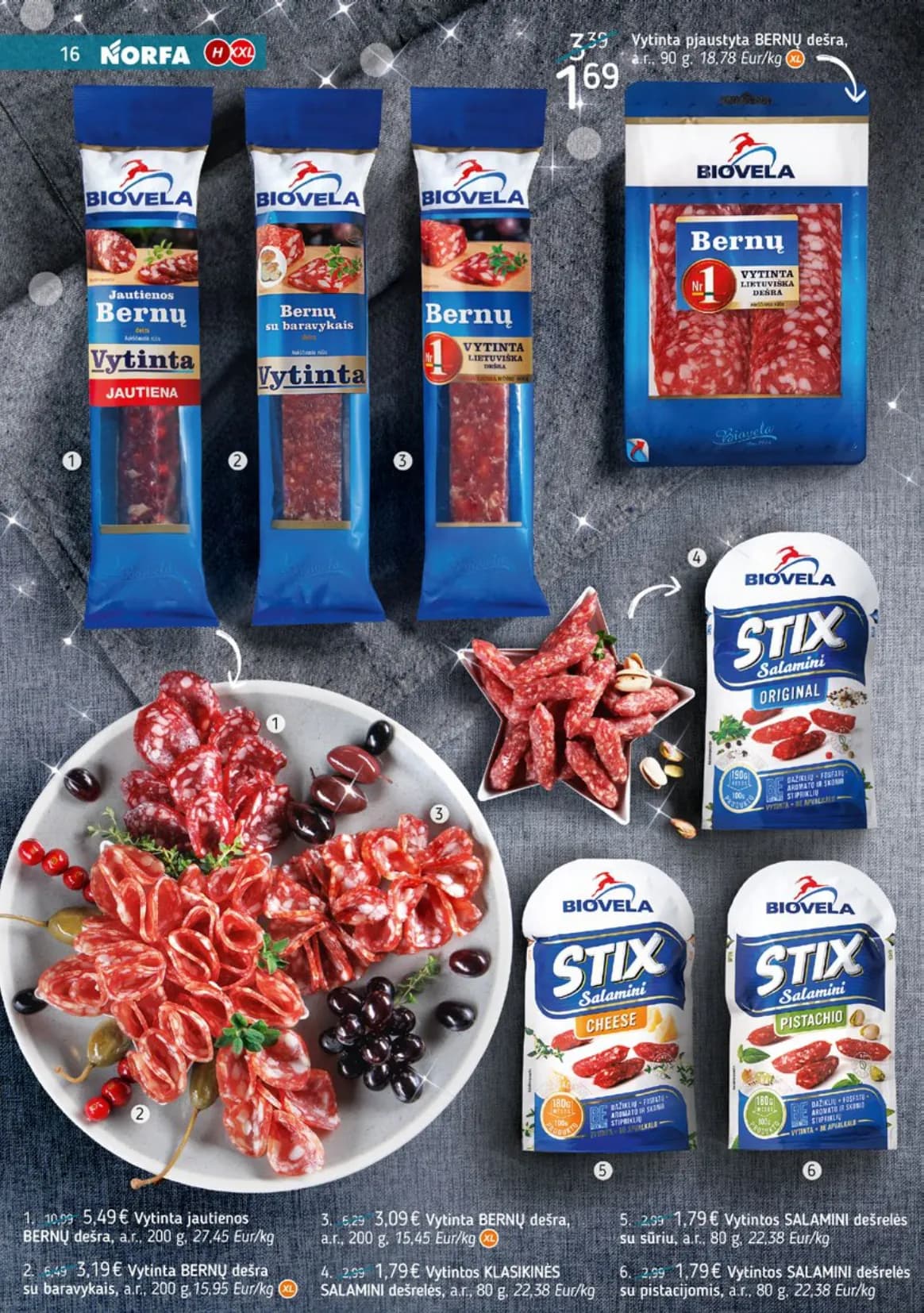 NORFA šventinis akcijų ir nuolaidų leidinys "Parsineškite namo kalėdas" nuo 2025.12.09 iki 2026.01.05 - 16