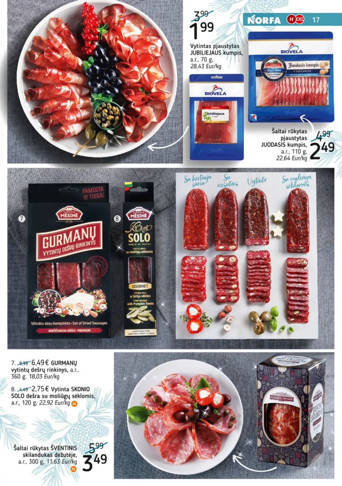 NORFA šventinis akcijų ir nuolaidų leidinys "Parsineškite namo kalėdas" nuo 2025.12.09 iki 2026.01.05 - 17
