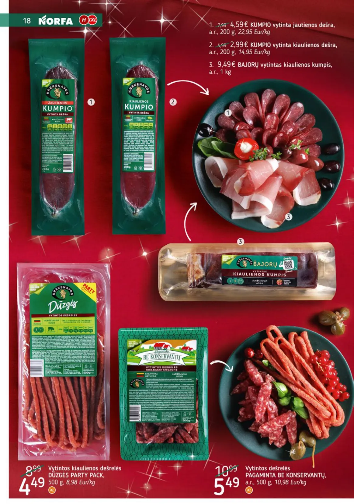 NORFA šventinis akcijų ir nuolaidų leidinys "Parsineškite namo kalėdas" nuo 2025.12.09 iki 2026.01.05 - 18