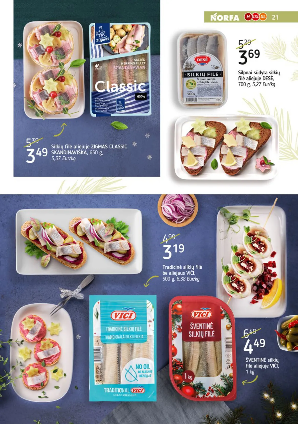 NORFA šventinis akcijų ir nuolaidų leidinys "Parsineškite namo kalėdas" nuo 2025.12.09 iki 2026.01.05 - 21