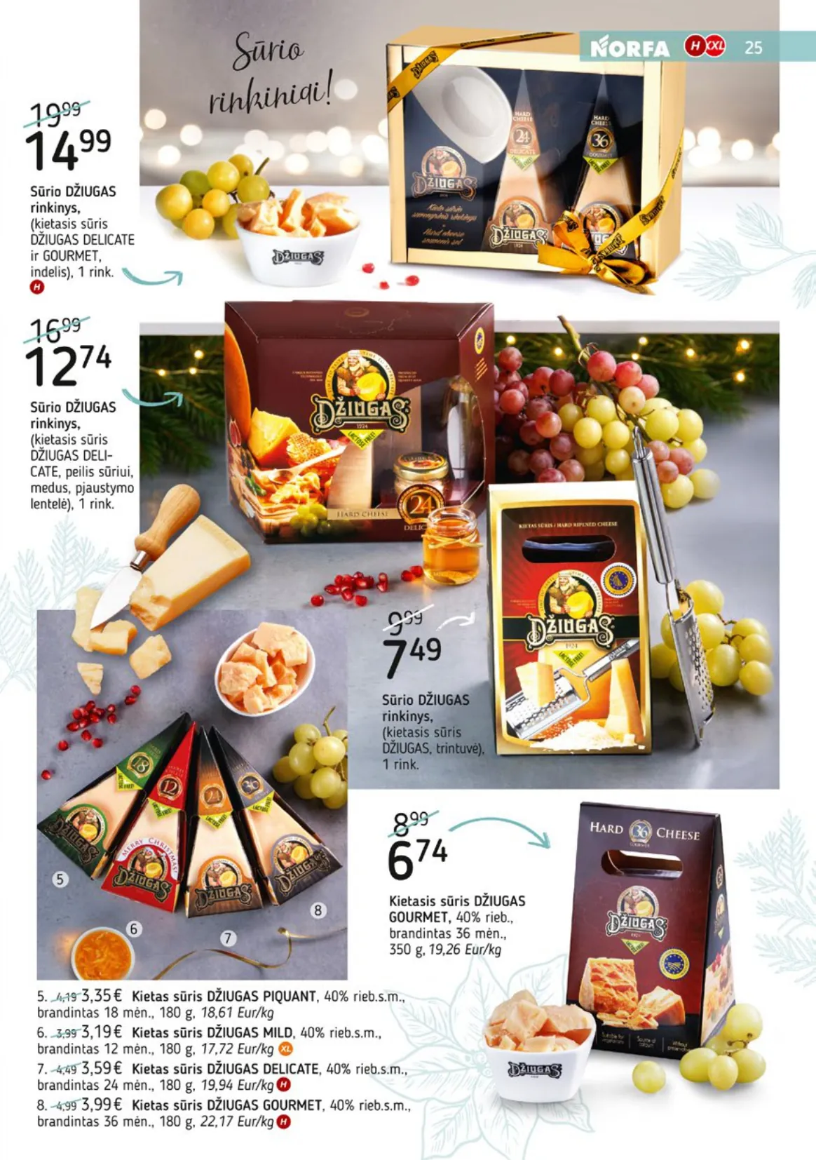 NORFA šventinis akcijų ir nuolaidų leidinys "Parsineškite namo kalėdas" nuo 2025.12.09 iki 2026.01.05 - 25