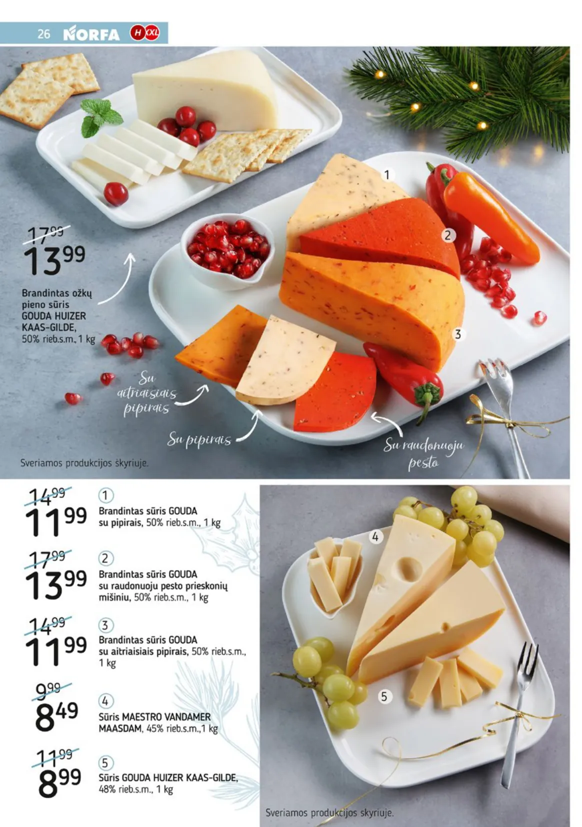 NORFA šventinis akcijų ir nuolaidų leidinys "Parsineškite namo kalėdas" nuo 2025.12.09 iki 2026.01.05 - 26