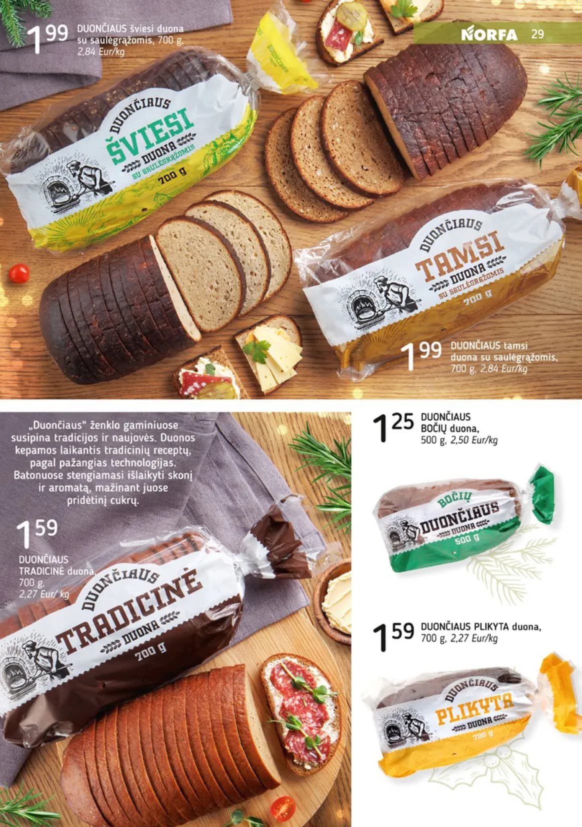 NORFA šventinis akcijų ir nuolaidų leidinys "Parsineškite namo kalėdas" nuo 2025.12.09 iki 2026.01.05 - 29