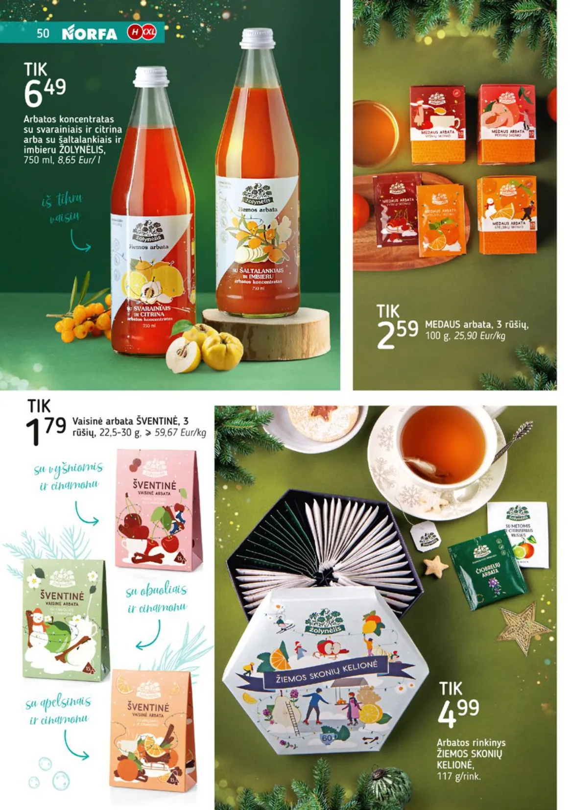 NORFA šventinis akcijų ir nuolaidų leidinys "Parsineškite namo kalėdas" nuo 2025.12.09 iki 2026.01.05 - 50