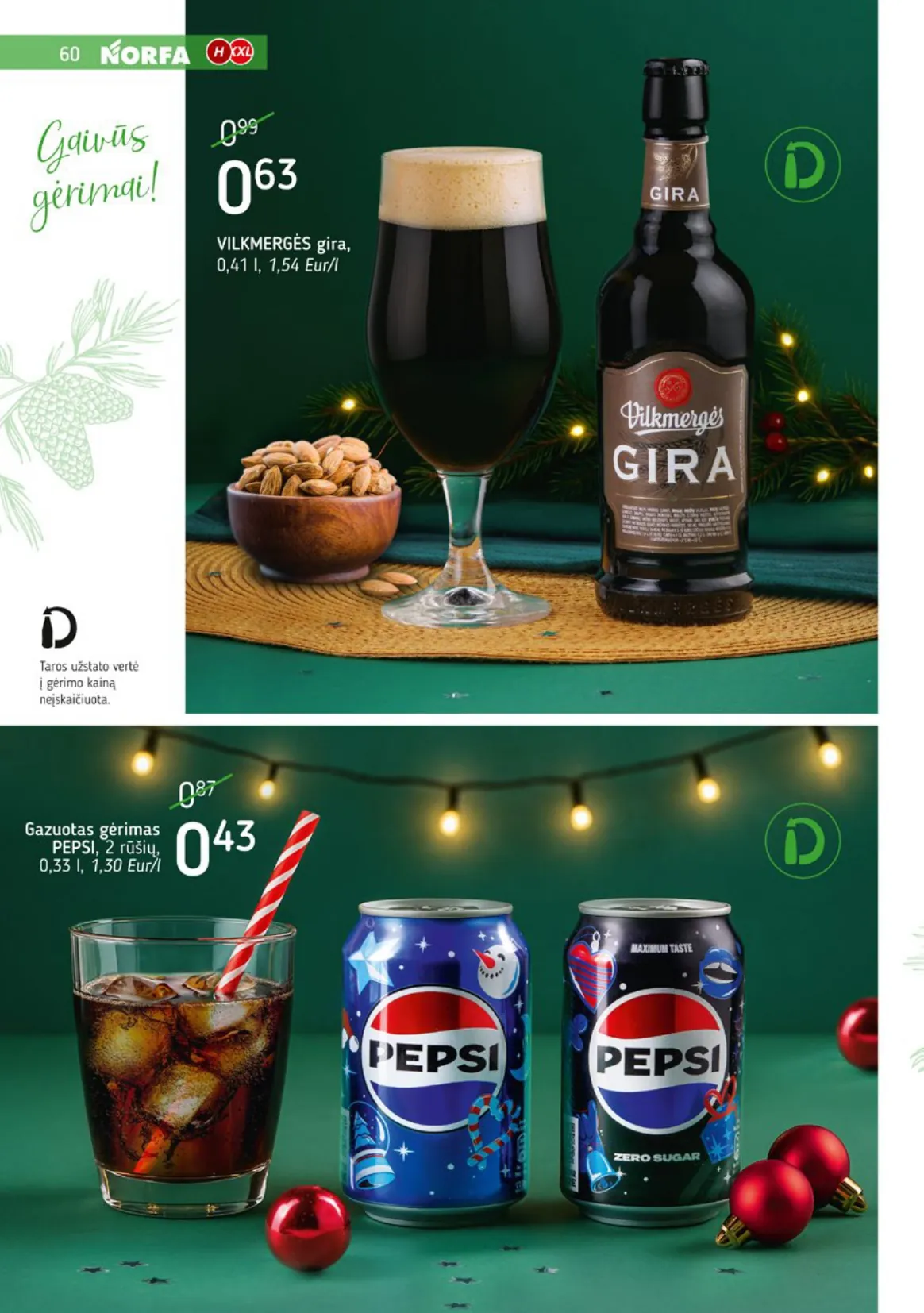 NORFA šventinis akcijų ir nuolaidų leidinys "Parsineškite namo kalėdas" nuo 2025.12.09 iki 2026.01.05 - 60