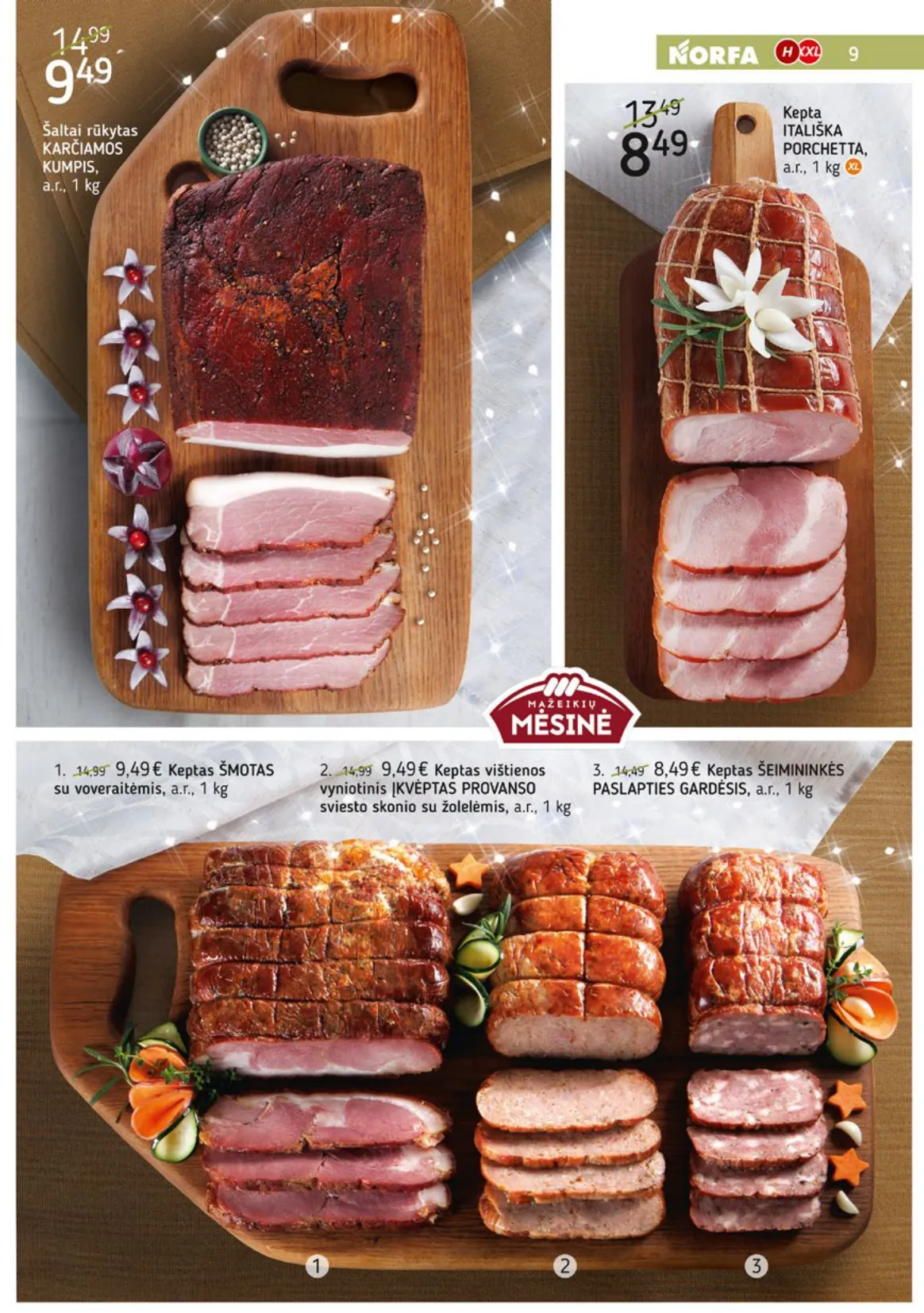 NORFA šventinis akcijų ir nuolaidų leidinys "Parsineškite namo kalėdas" nuo 2025.12.09 iki 2026.01.05 - 9