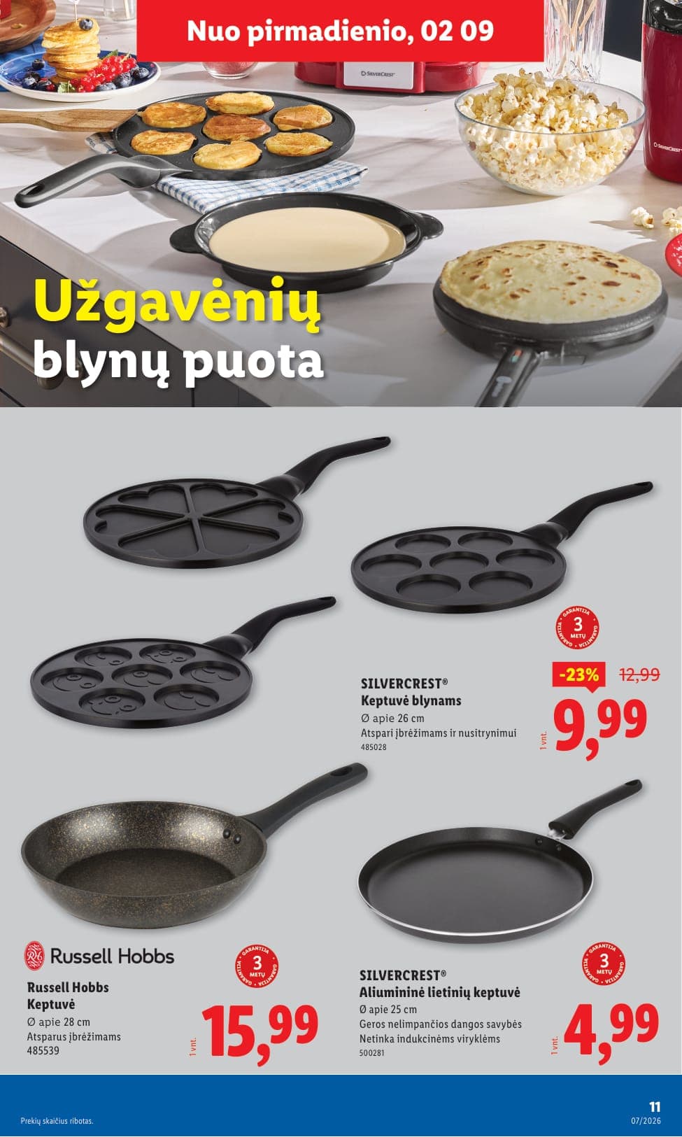 LIDL ne maisto prekių akcijų ir nuolaidų leidinys Nr. 7 nuo 2026.02.09 iki 2026.02.15 - 11