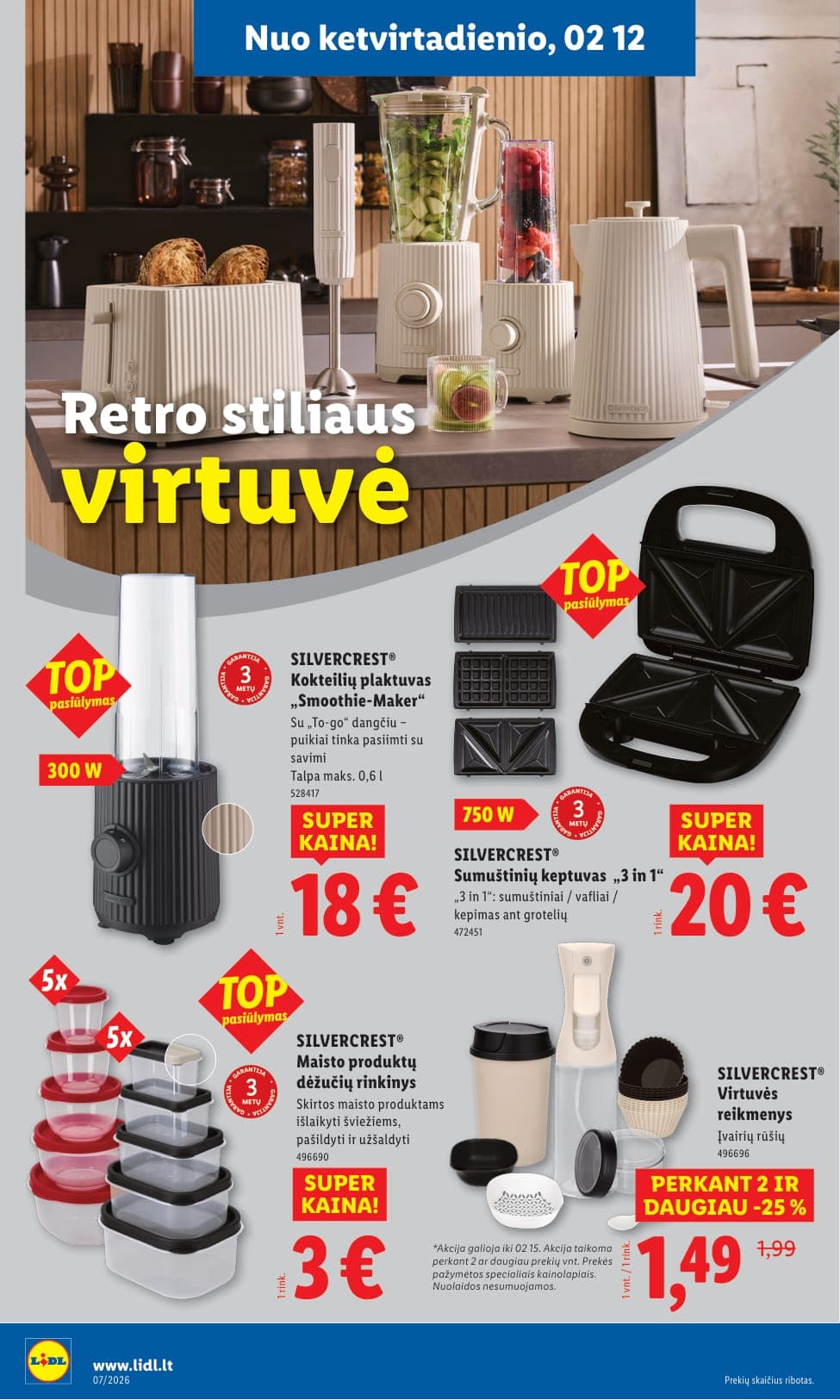 LIDL ne maisto prekių akcijų ir nuolaidų leidinys Nr. 7 nuo 2026.02.09 iki 2026.02.15 - 12