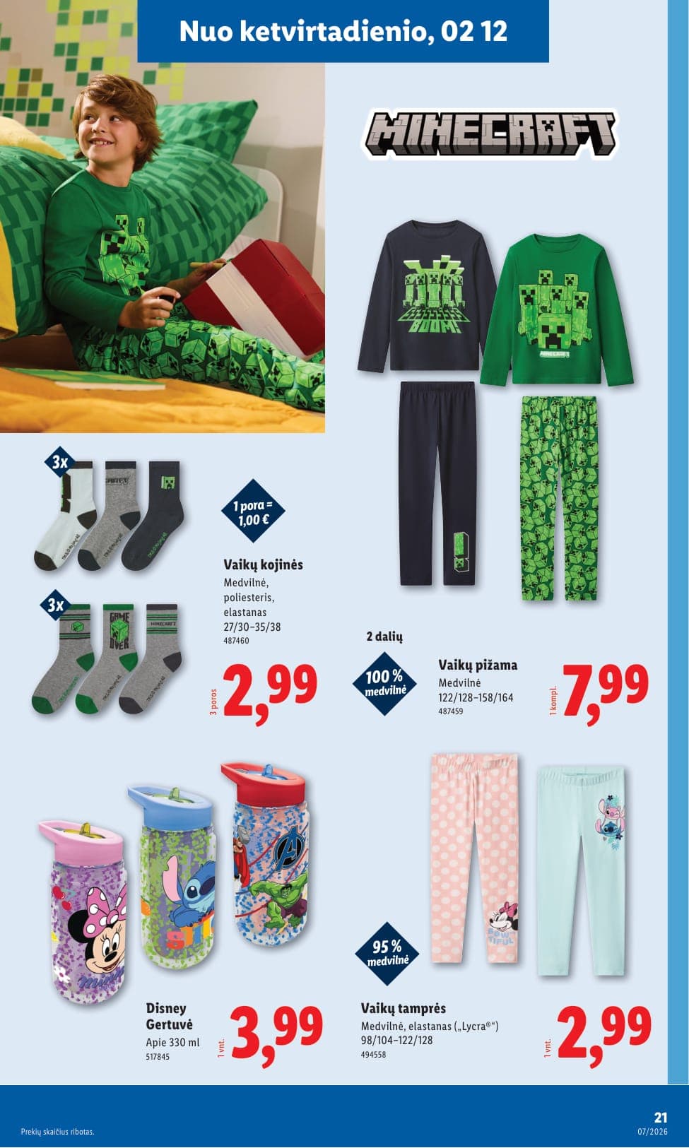 LIDL ne maisto prekių akcijų ir nuolaidų leidinys Nr. 7 nuo 2026.02.09 iki 2026.02.15 - 21