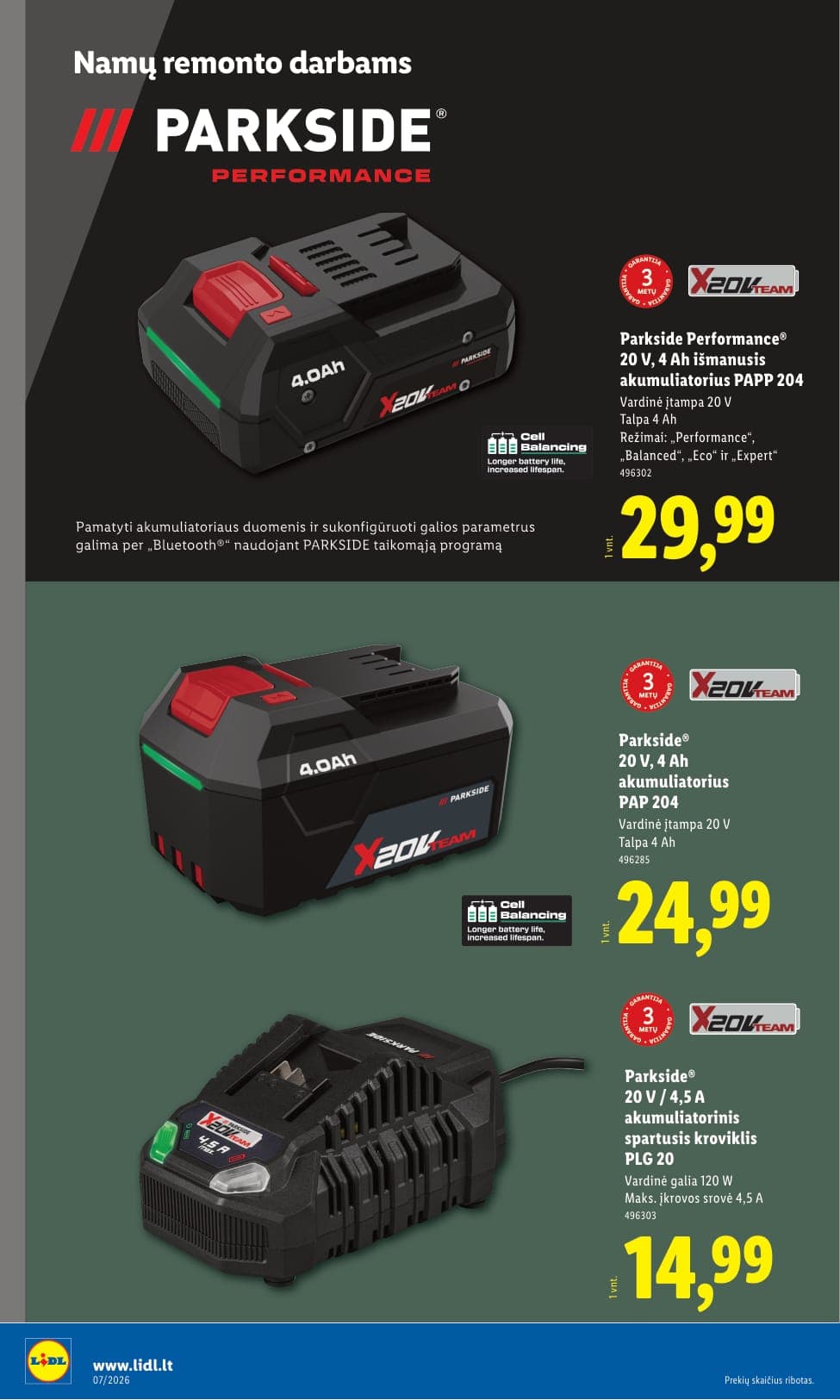 LIDL ne maisto prekių akcijų ir nuolaidų leidinys Nr. 7 nuo 2026.02.09 iki 2026.02.15 - 24