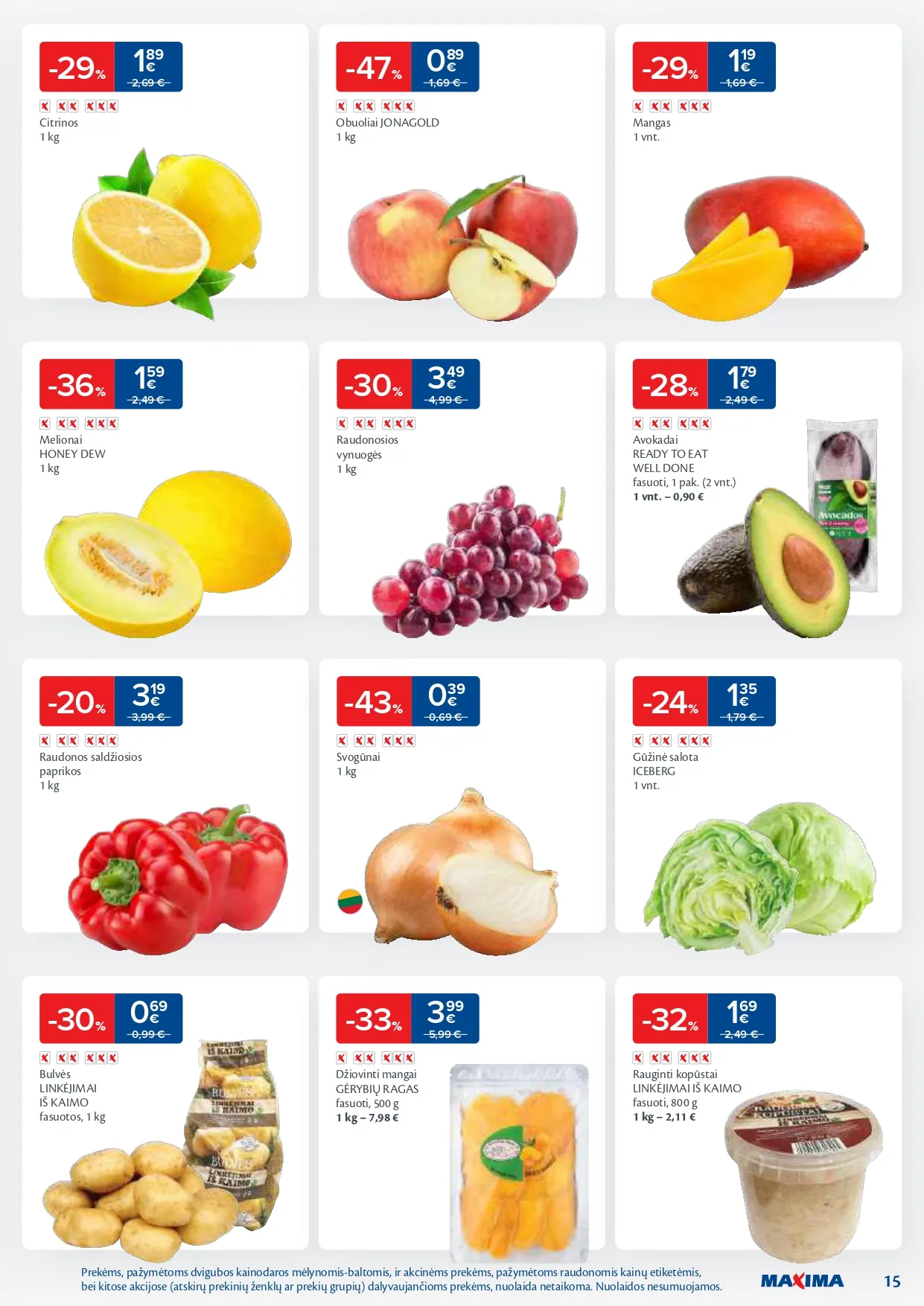 MAXIMA akcijų ir nuolaidų leidinys Nr. 3 nuo 2026.01.13 iki 2026.01.19 - 15