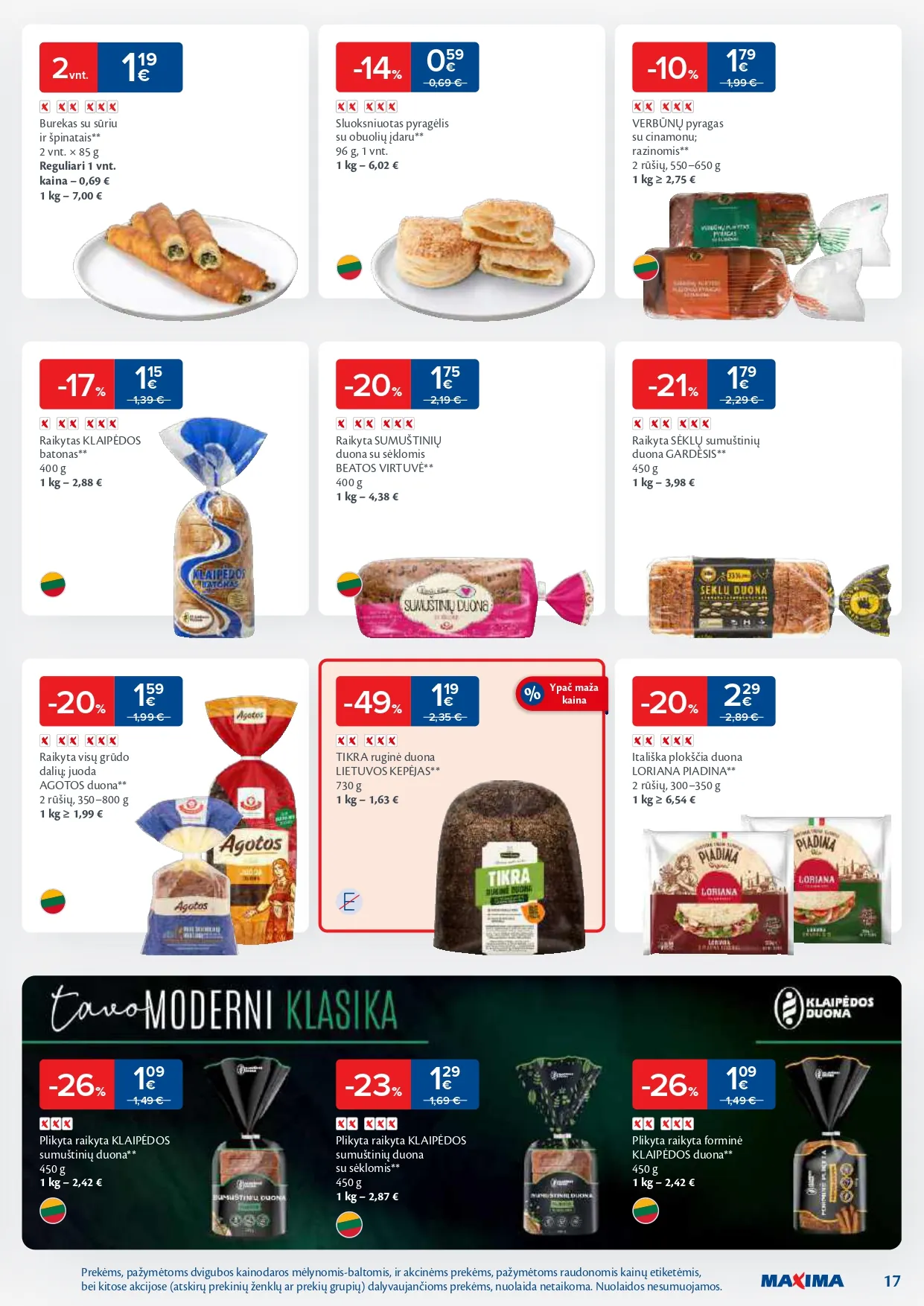 MAXIMA akcijų ir nuolaidų leidinys Nr. 3 nuo 2026.01.13 iki 2026.01.19 - 17