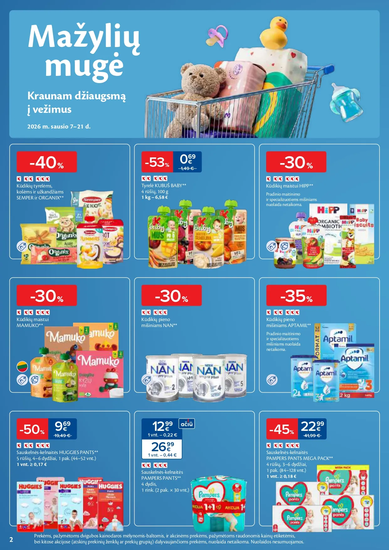 MAXIMA akcijų ir nuolaidų leidinys Nr. 3 nuo 2026.01.13 iki 2026.01.19 - 2