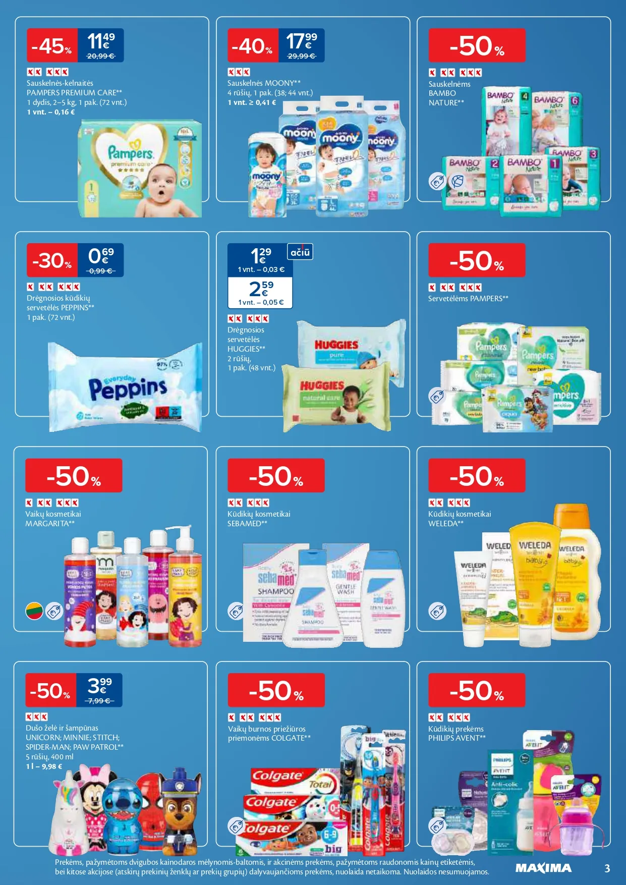 MAXIMA akcijų ir nuolaidų leidinys Nr. 3 nuo 2026.01.13 iki 2026.01.19