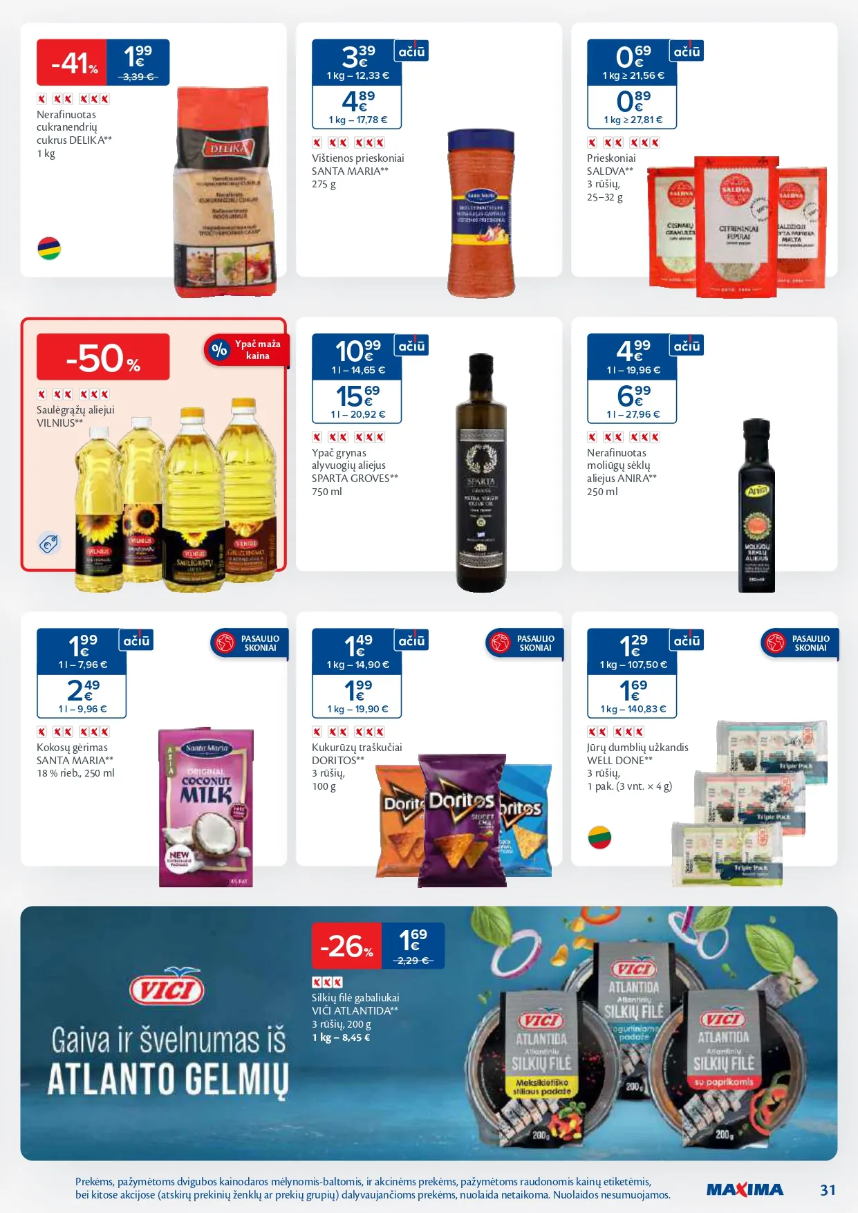 MAXIMA akcijų ir nuolaidų leidinys Nr. 3 nuo 2026.01.13 iki 2026.01.19 - 31