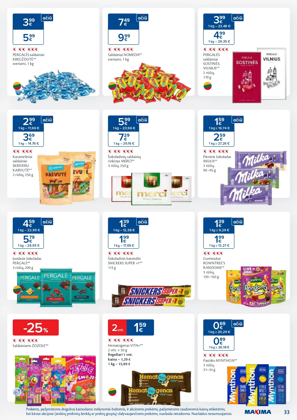 MAXIMA akcijų ir nuolaidų leidinys Nr. 3 nuo 2026.01.13 iki 2026.01.19 - 33