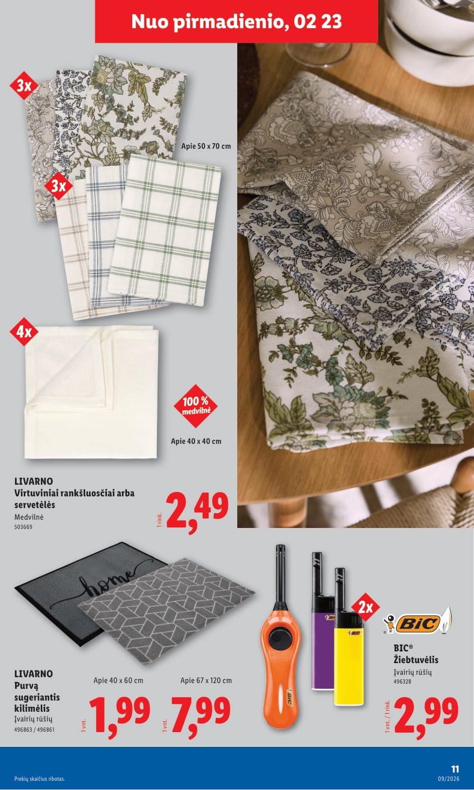 LIDL ne maisto prekių akcijų ir nuolaidų leidinys Nr. 9 nuo 2026.02.23 iki 2026.03.01 - 11