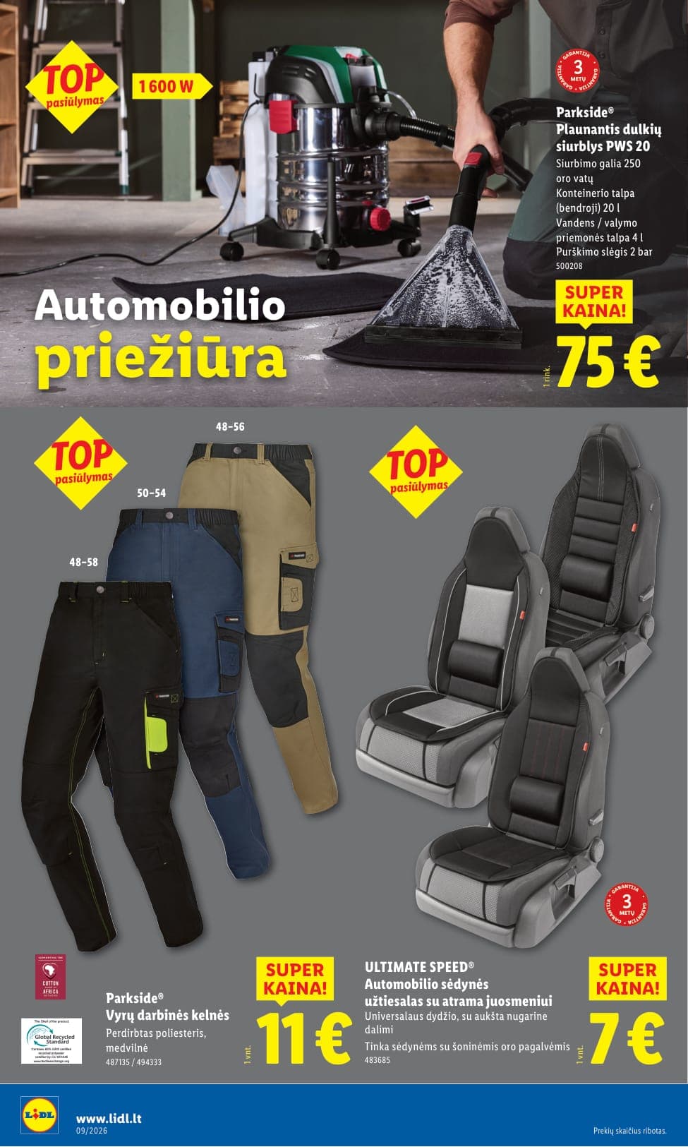 LIDL ne maisto prekių akcijų ir nuolaidų leidinys Nr. 9 nuo 2026.02.23 iki 2026.03.01 - 14