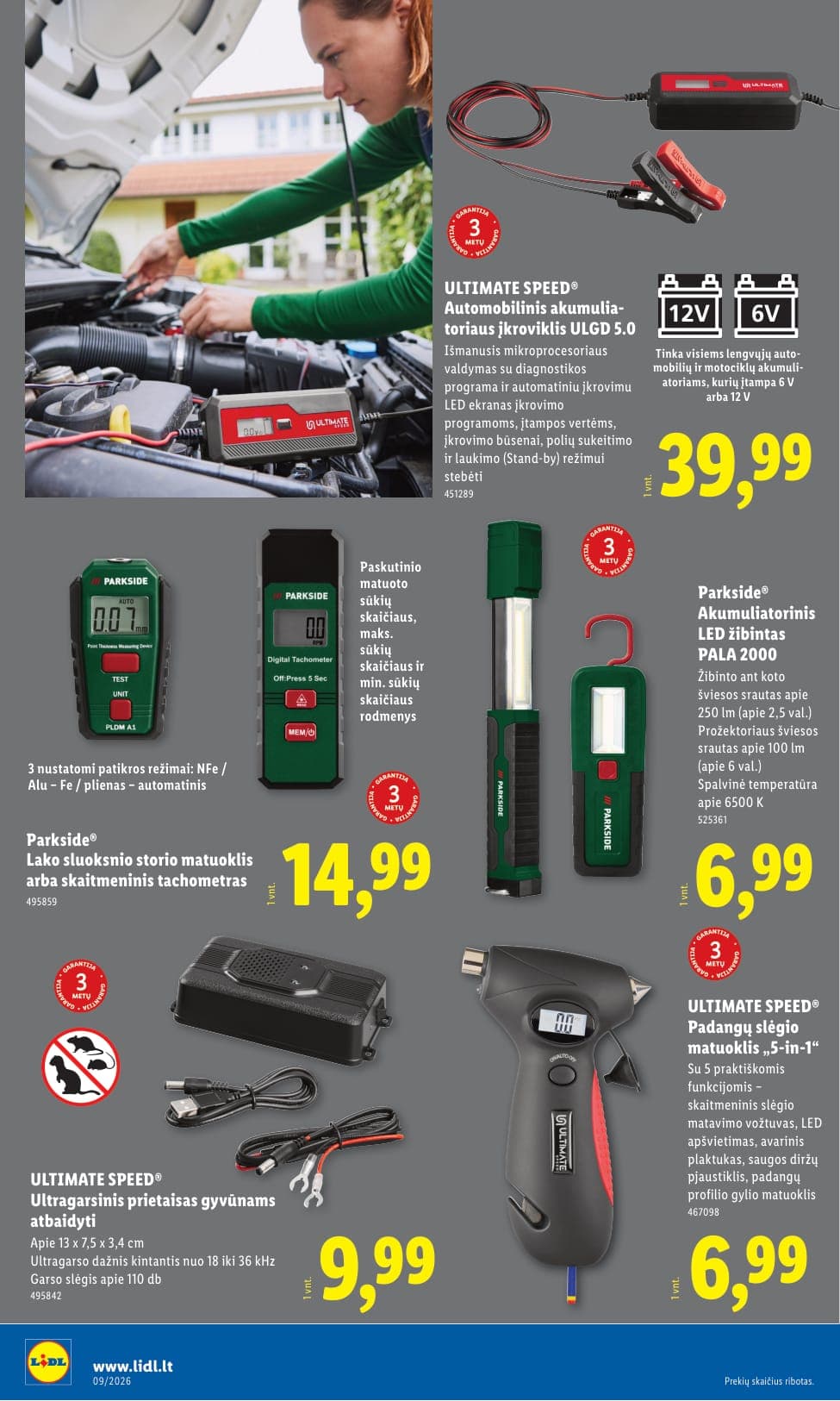 LIDL ne maisto prekių akcijų ir nuolaidų leidinys Nr. 9 nuo 2026.02.23 iki 2026.03.01 - 16