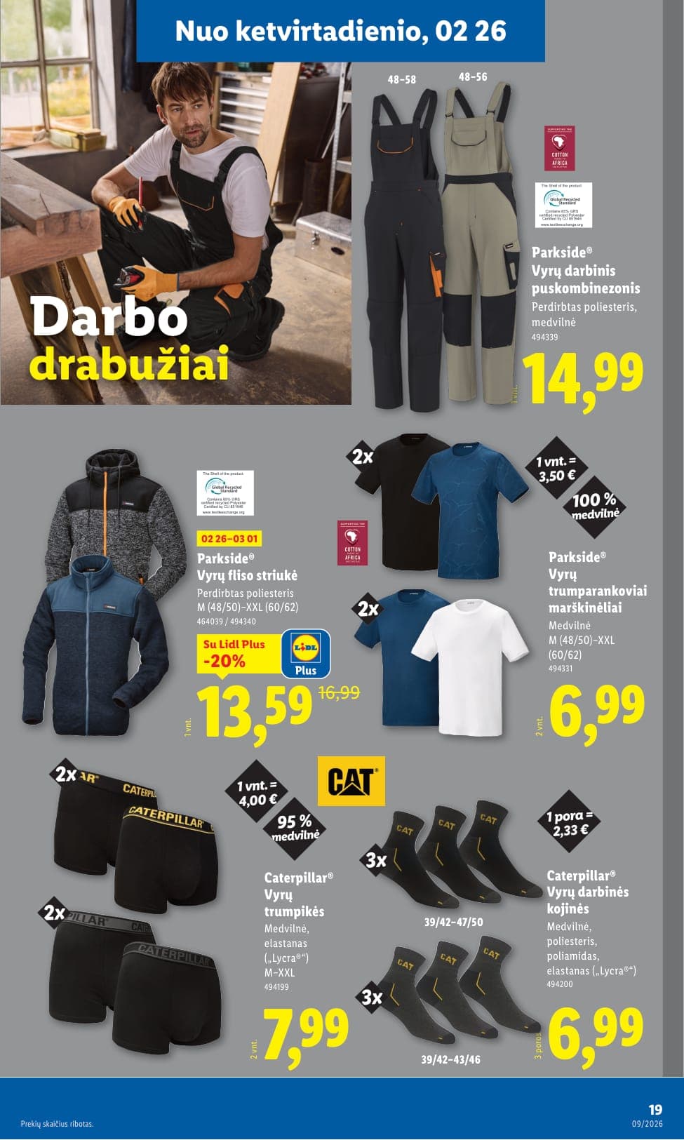 LIDL ne maisto prekių akcijų ir nuolaidų leidinys Nr. 9 nuo 2026.02.23 iki 2026.03.01 - 19