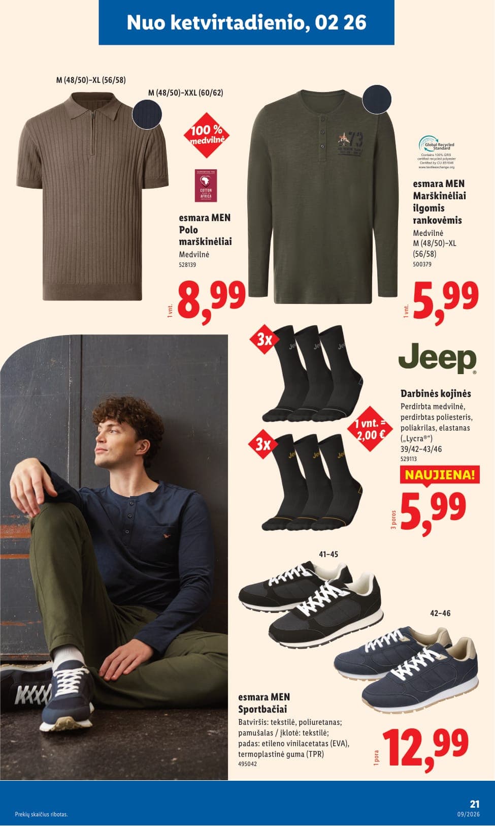 LIDL ne maisto prekių akcijų ir nuolaidų leidinys Nr. 9 nuo 2026.02.23 iki 2026.03.01 - 21