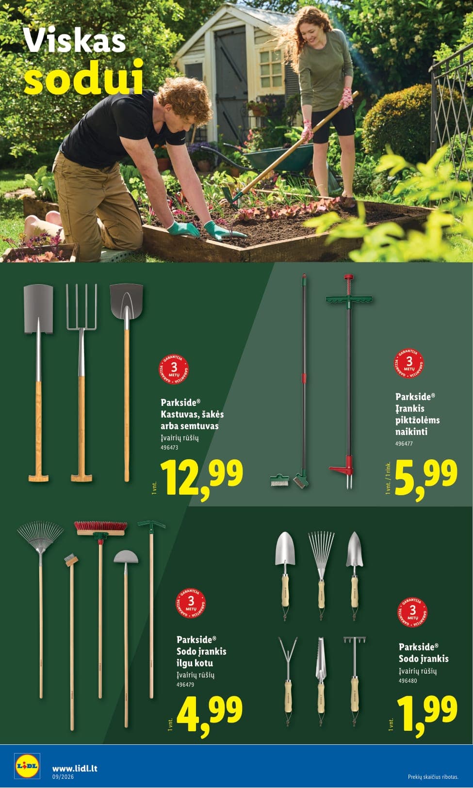 LIDL ne maisto prekių akcijų ir nuolaidų leidinys Nr. 9 nuo 2026.02.23 iki 2026.03.01 - 22