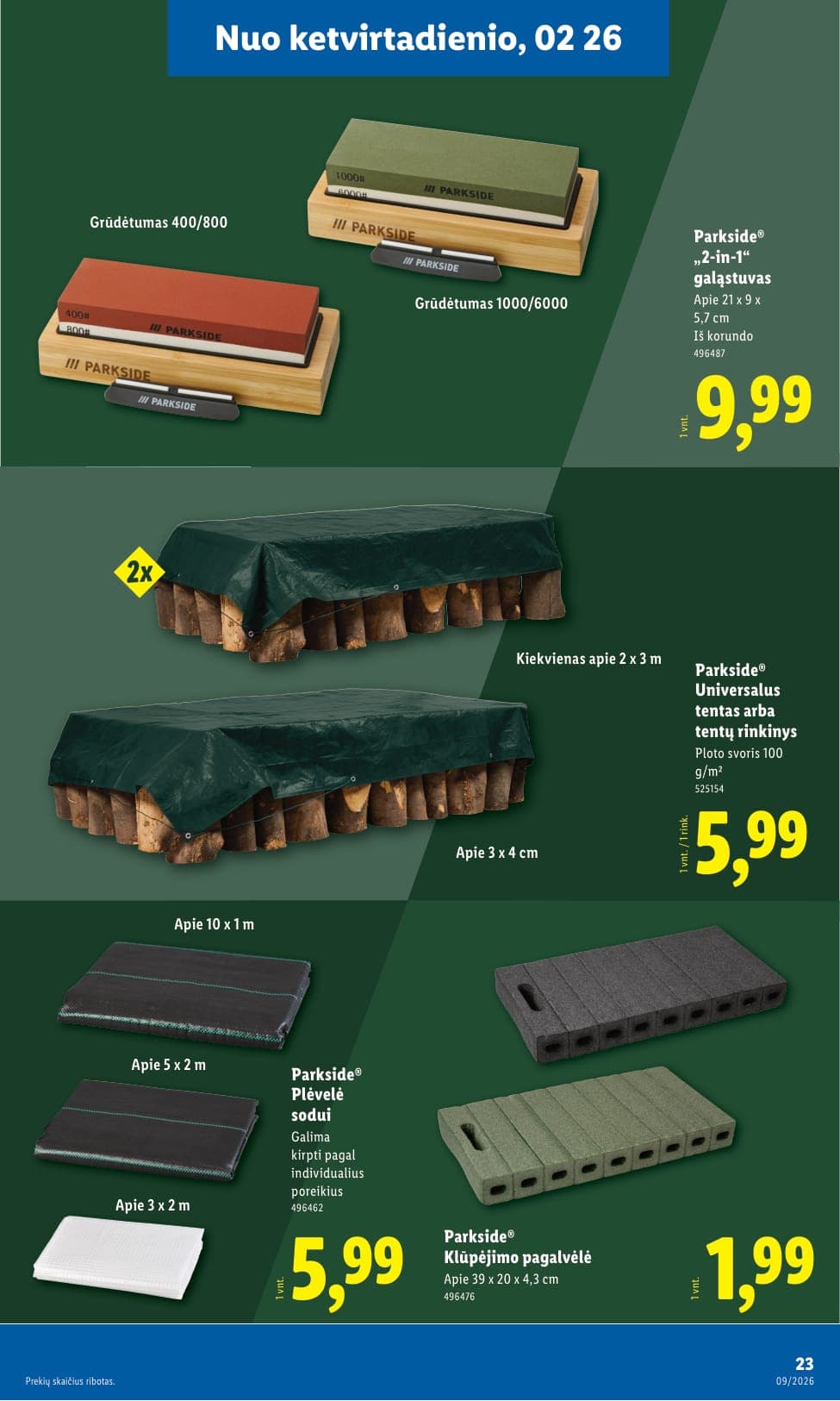 LIDL ne maisto prekių akcijų ir nuolaidų leidinys Nr. 9 nuo 2026.02.23 iki 2026.03.01 - 23