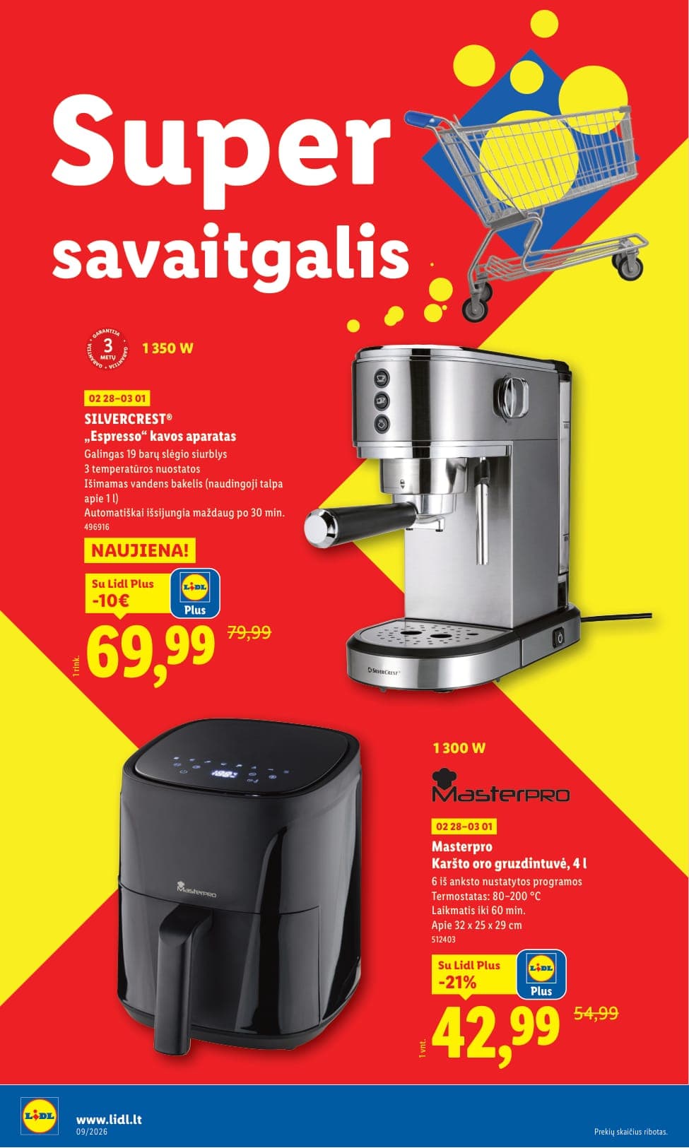 LIDL ne maisto prekių akcijų ir nuolaidų leidinys Nr. 9 nuo 2026.02.23 iki 2026.03.01 - 26