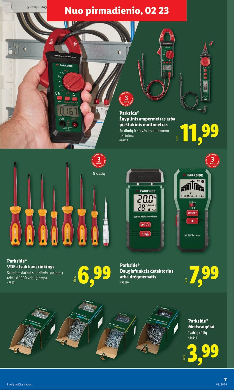 LIDL ne maisto prekių akcijų ir nuolaidų leidinys Nr. 9 nuo 2026.02.23 iki 2026.03.01 - 7