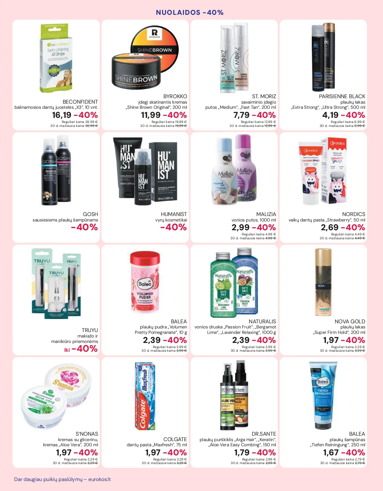 EUROKOS akcijų ir nuolaidų leidinys nuo 2026.01.02 iki 2026.02.02