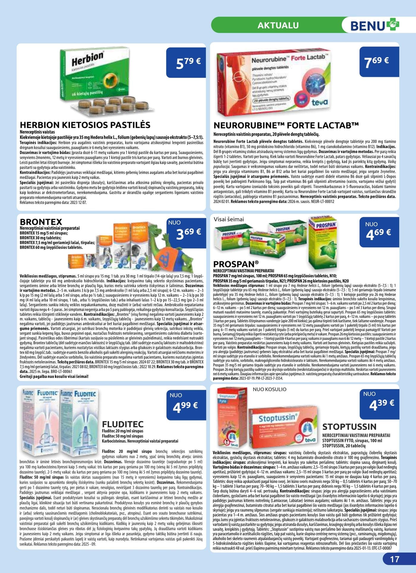 Naujas BENU VAISTINĖ akcijų ir nuolaidų leidinys nuo 2026.03.01 iki 2026.03.31 - 17