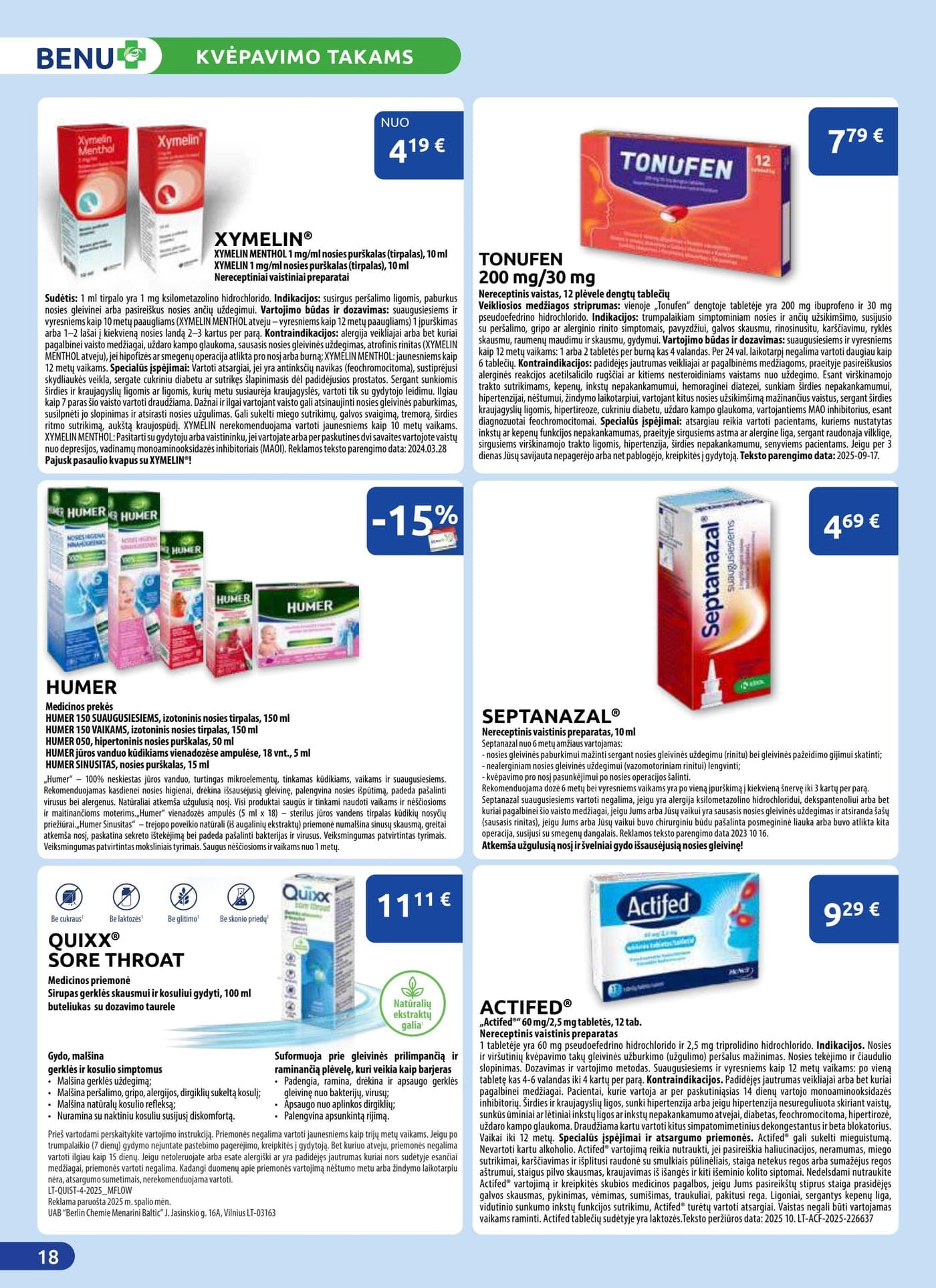 Naujas BENU VAISTINĖ akcijų ir nuolaidų leidinys nuo 2026.03.01 iki 2026.03.31 - 18