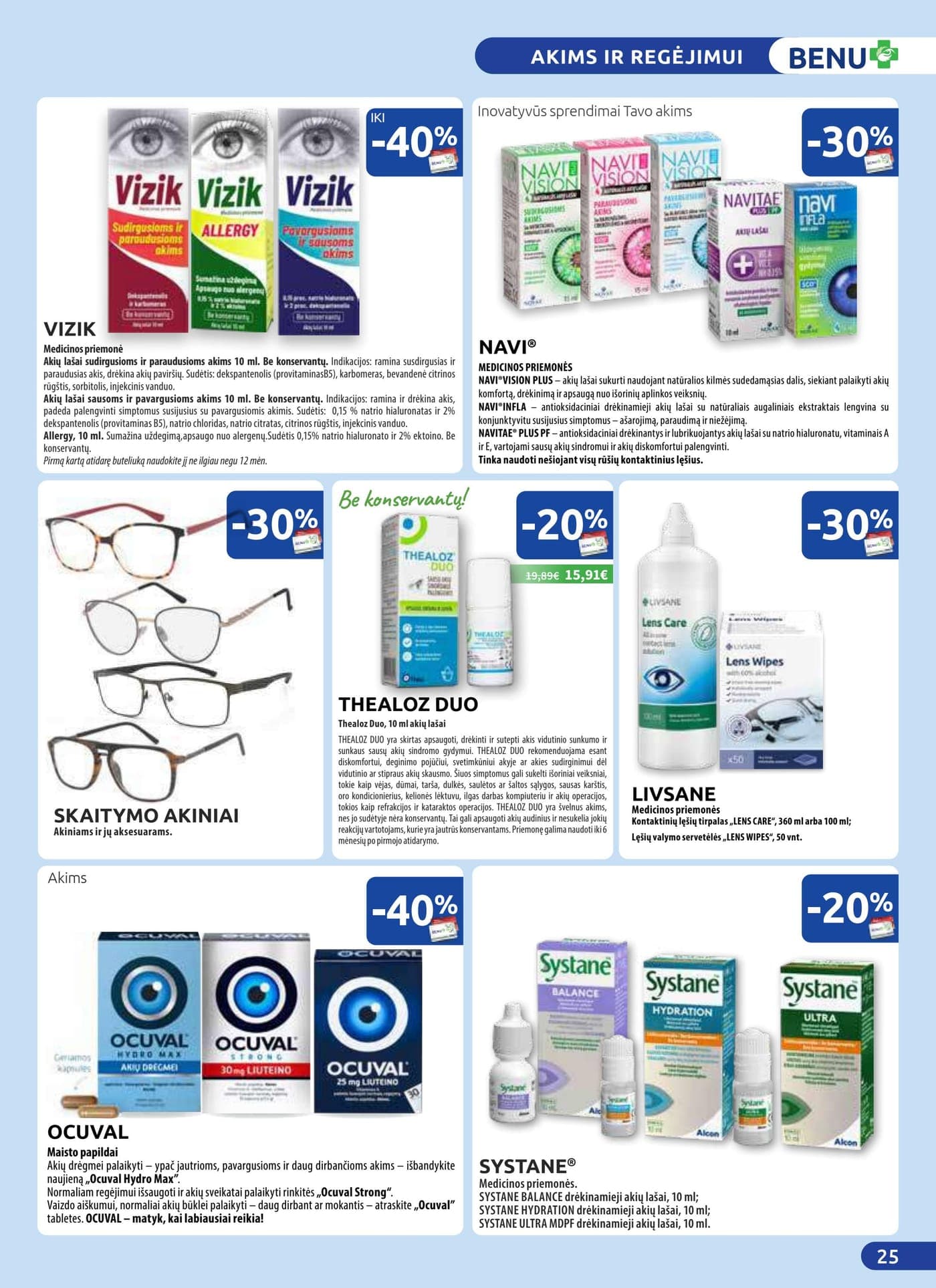 Naujas BENU VAISTINĖ akcijų ir nuolaidų leidinys nuo 2026.03.01 iki 2026.03.31 - 25
